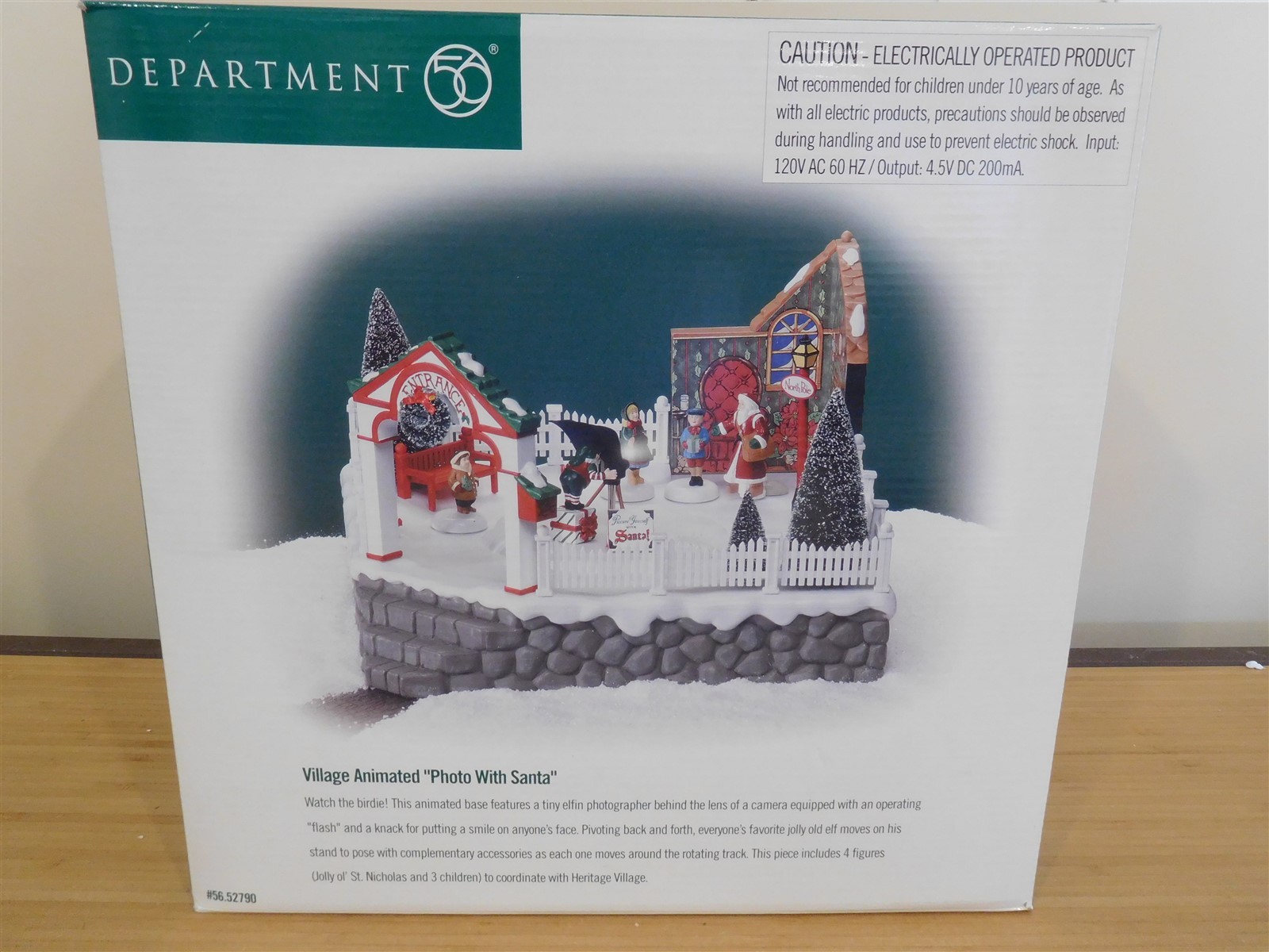 Dept 56 Village – Animated Photo with Santa – #56.52790 – Works Perfectly