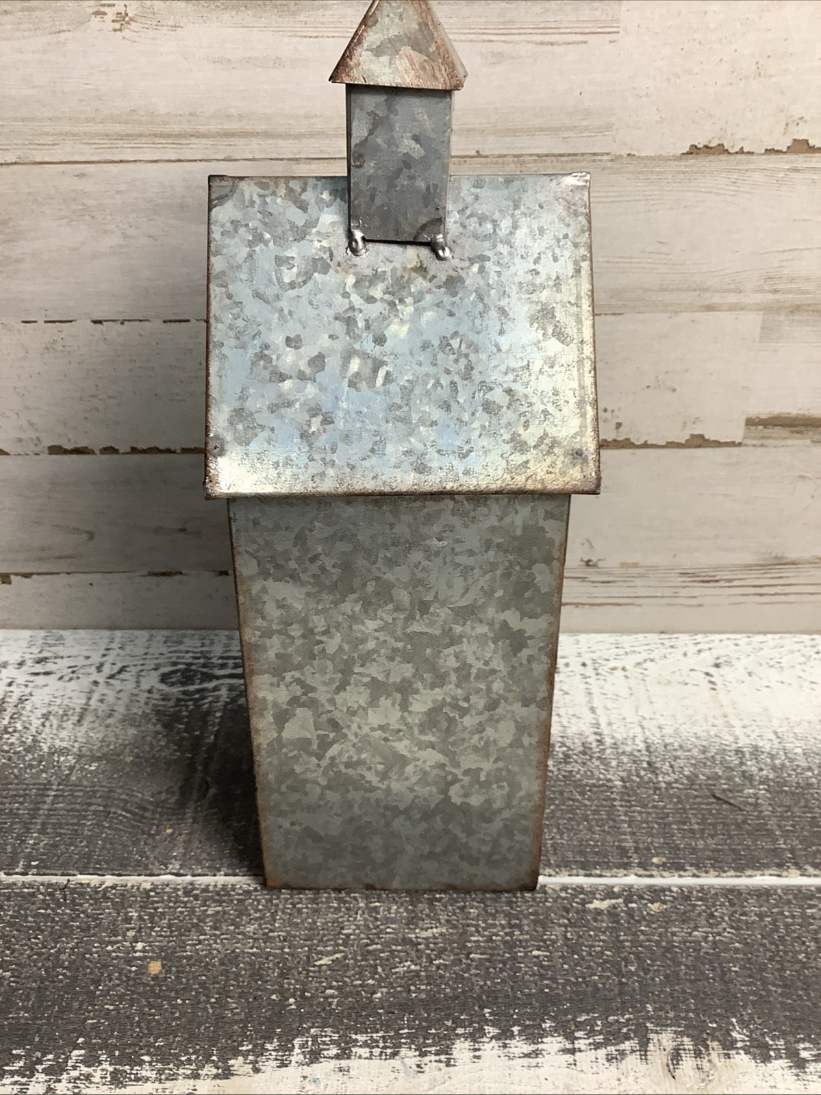 Pottery Barn Galvanized Church 11″ Tall