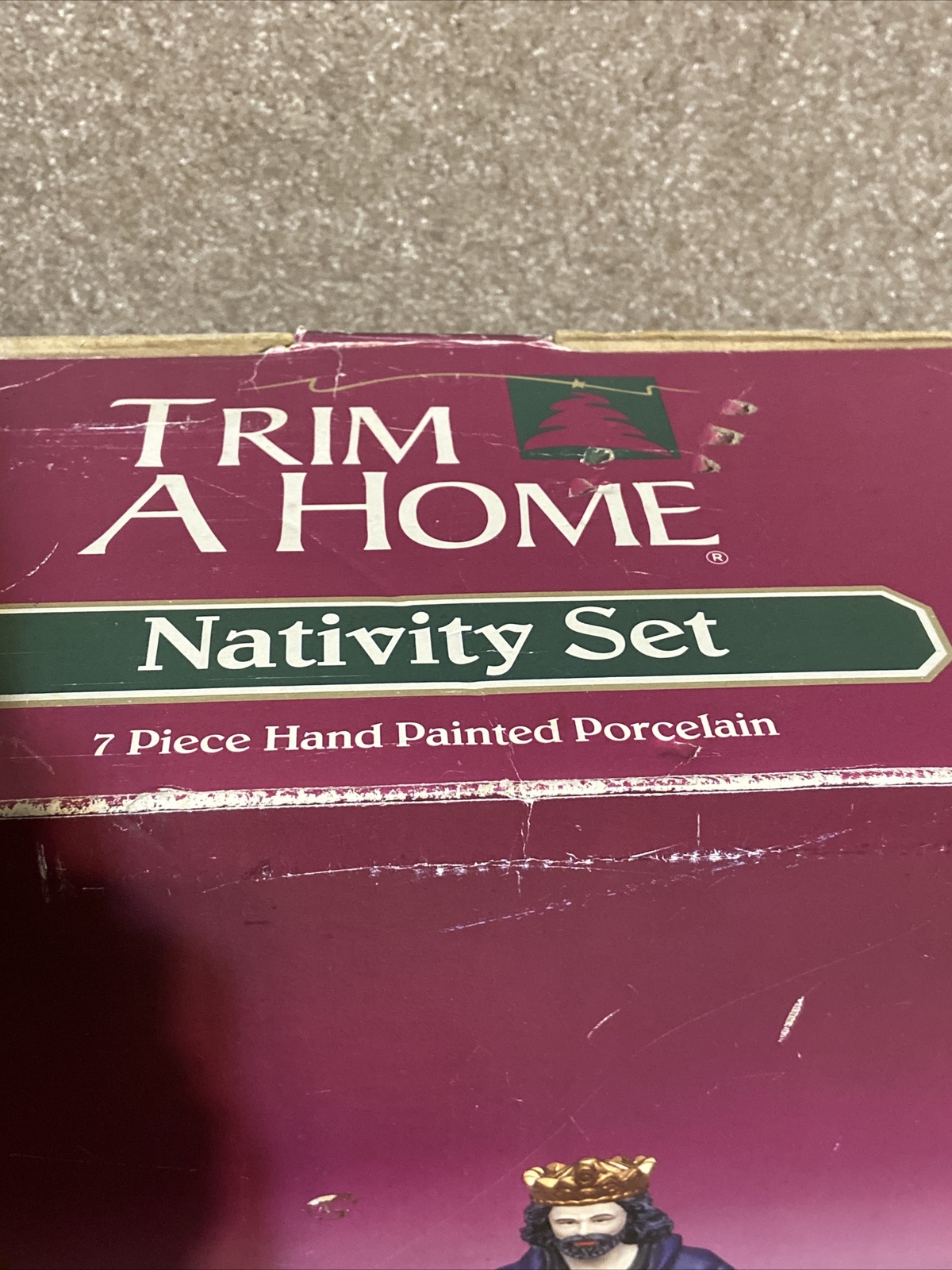 Trim A Home O’ Holy Night Nativity Set 7 Pieces Christmas Porcelain