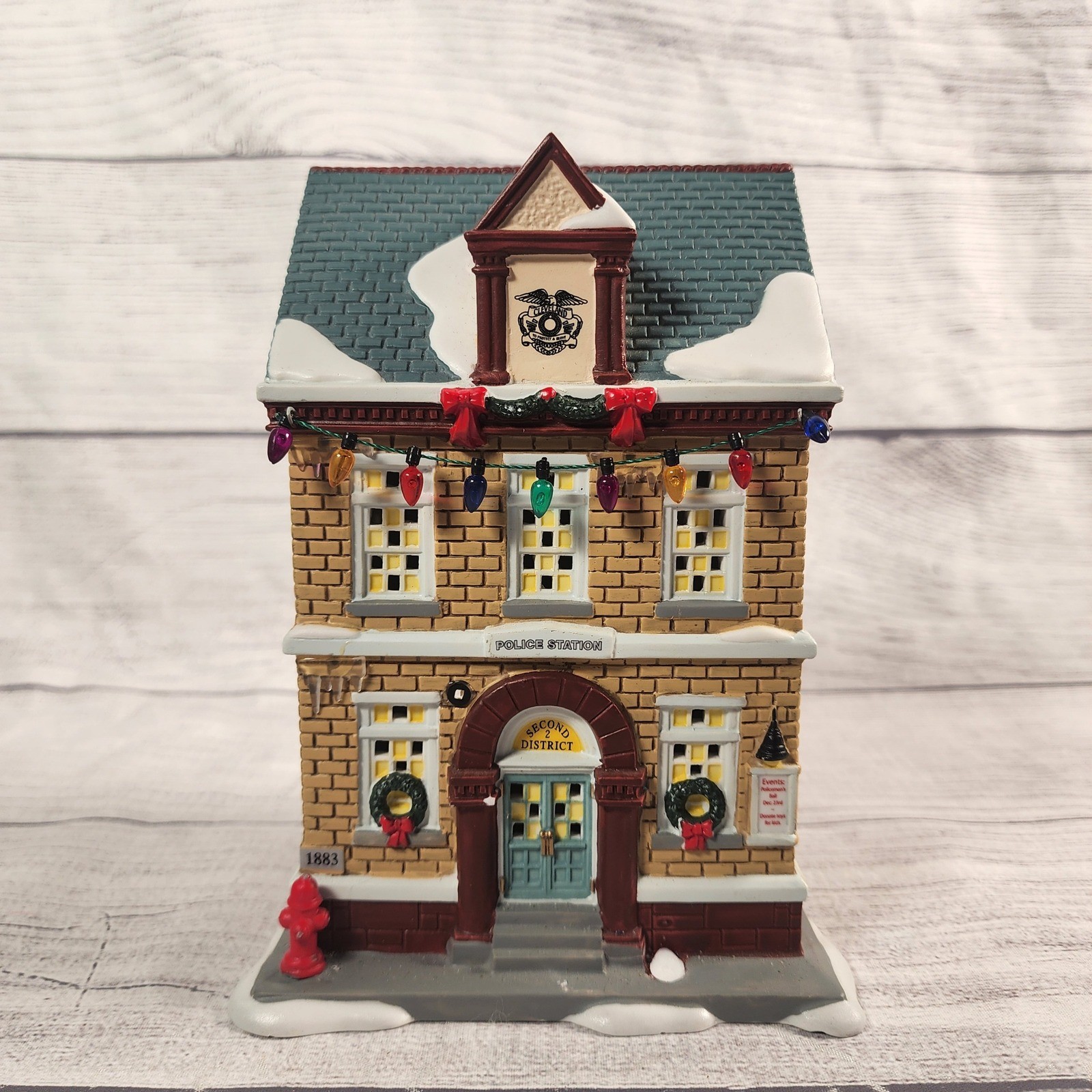 Department 56 A Christmas Story Police Station Second District Village 2011