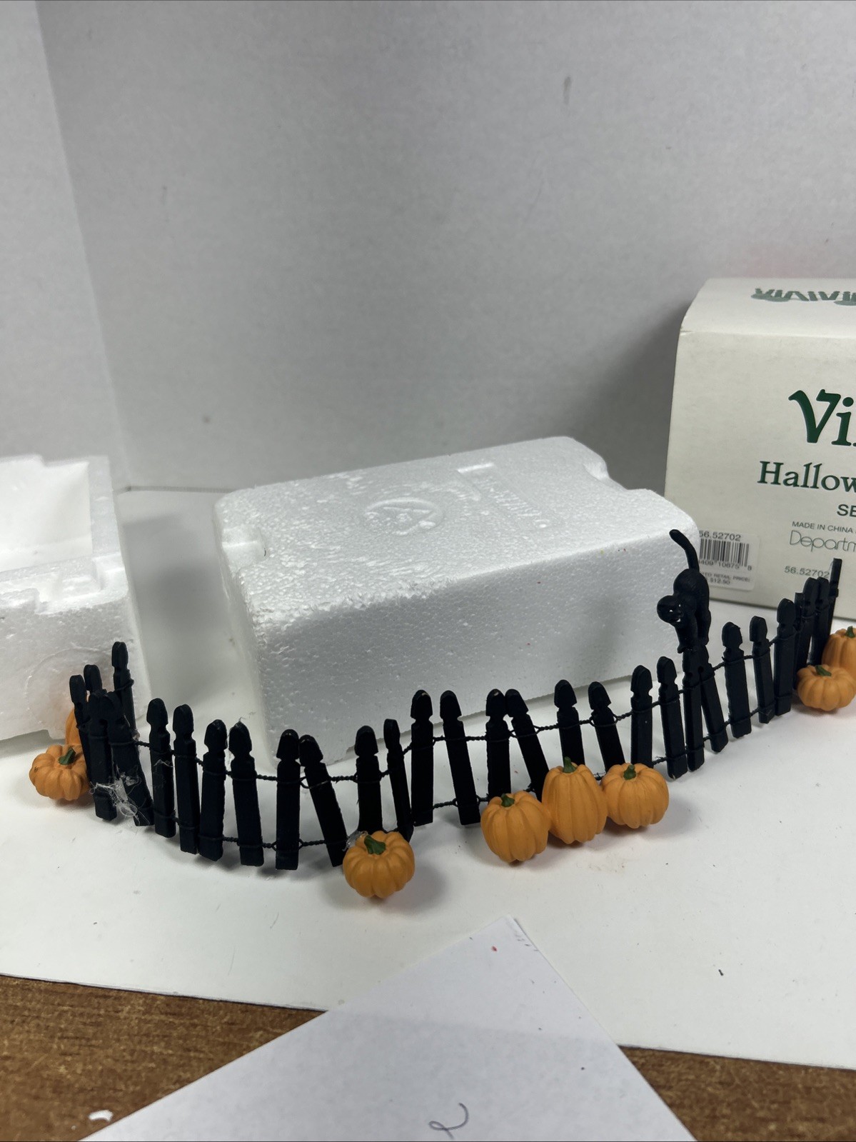 Dept 56 Accessory Village Halloween Fence Set of 1 #56.52702 Retired 1998