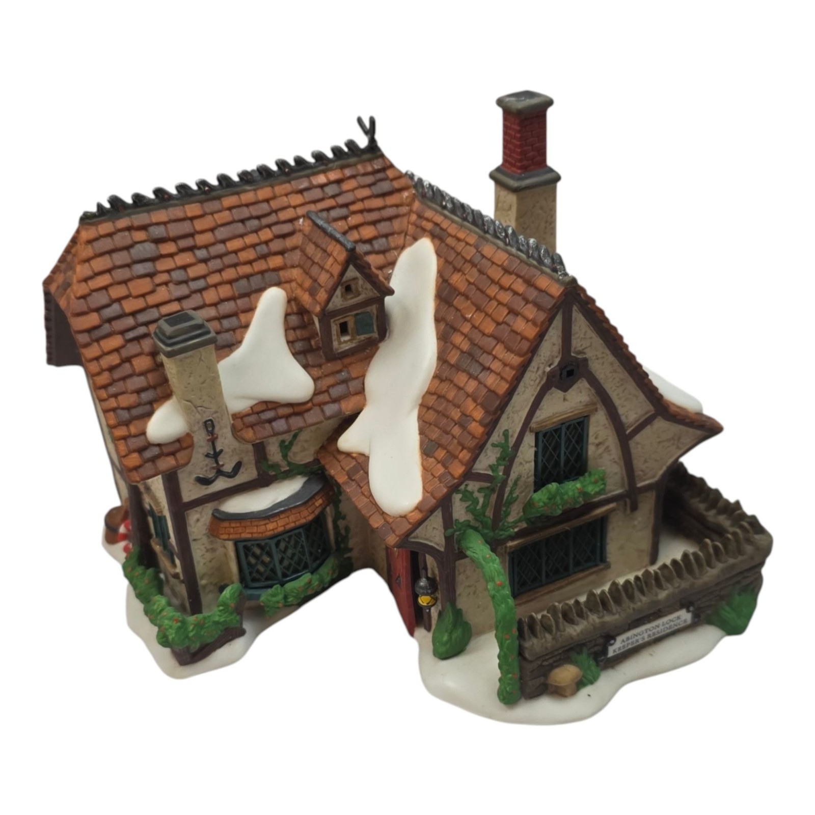 Department 56 Dickens Village Abington Lock Keepers Residence IOB 58474 AS-IS