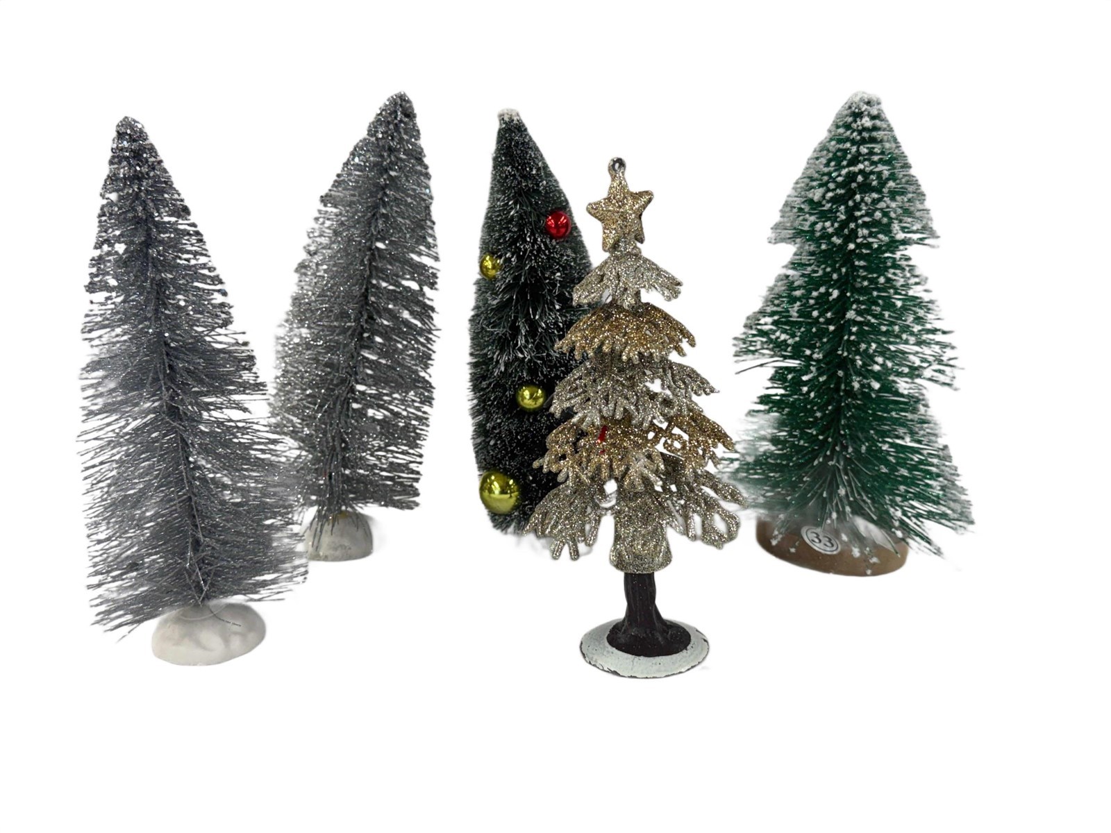 Holiday Village Collection Assorted Trees (Range 8″-9″) (5pcs)