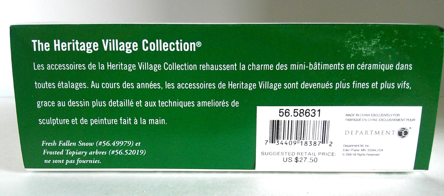 DEPT 56 “Heritage Village Collection” – CHRISTMAS CAROLERS – Set of 3 #56.58631