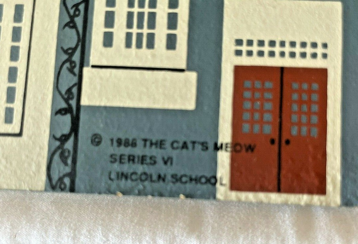 THE CAT’S MEOW – LINCOLN SCHOOL – SERIES Vl -1993