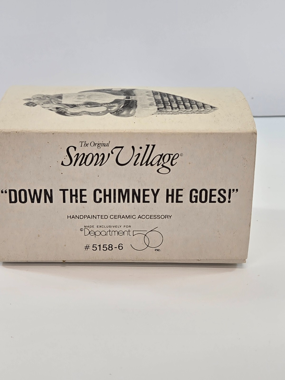 Department 56 Down The Chimney He Goes Snow Village 5158-6