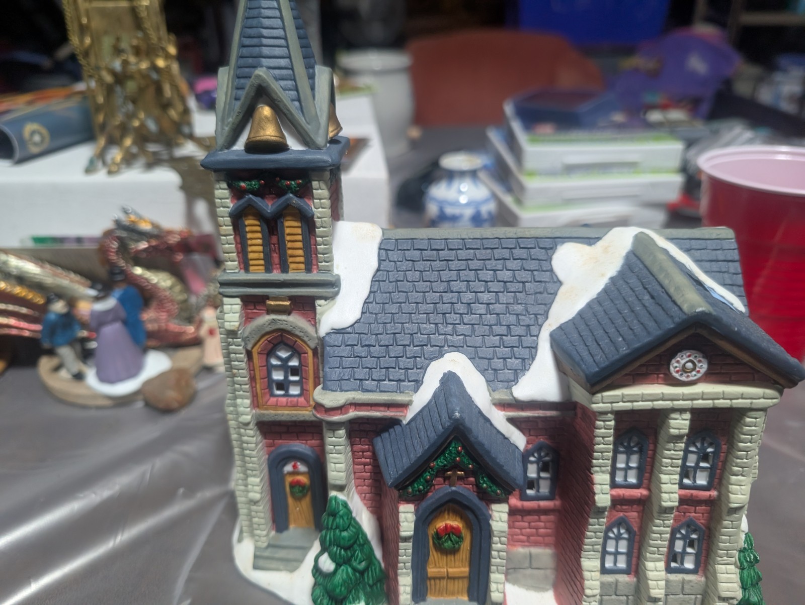 Vintage Seasonal Specialties Christmas Valley Country Church Christmas Village