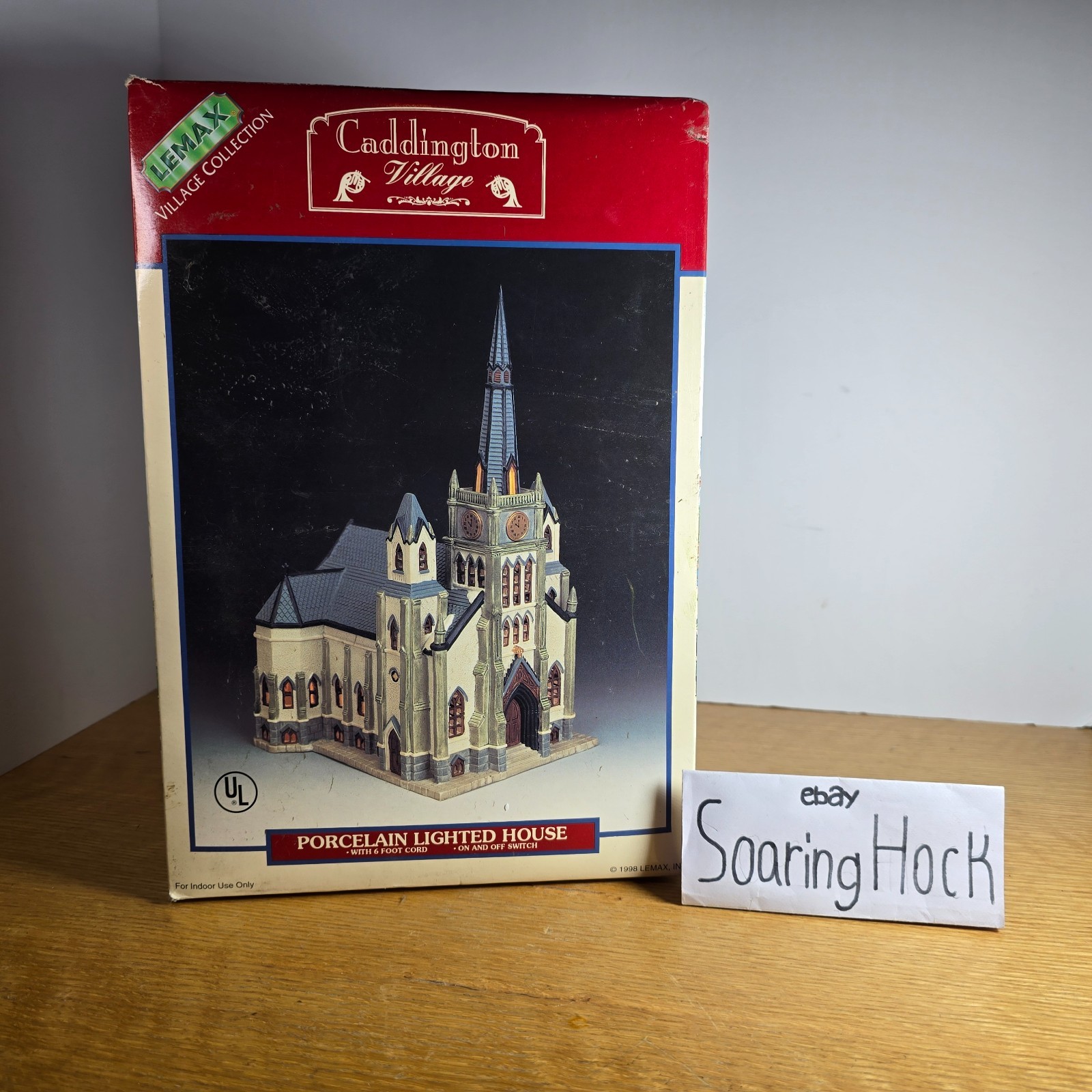 1995 Lemax Dickensvale Village Collection Lighted Cathedral Church