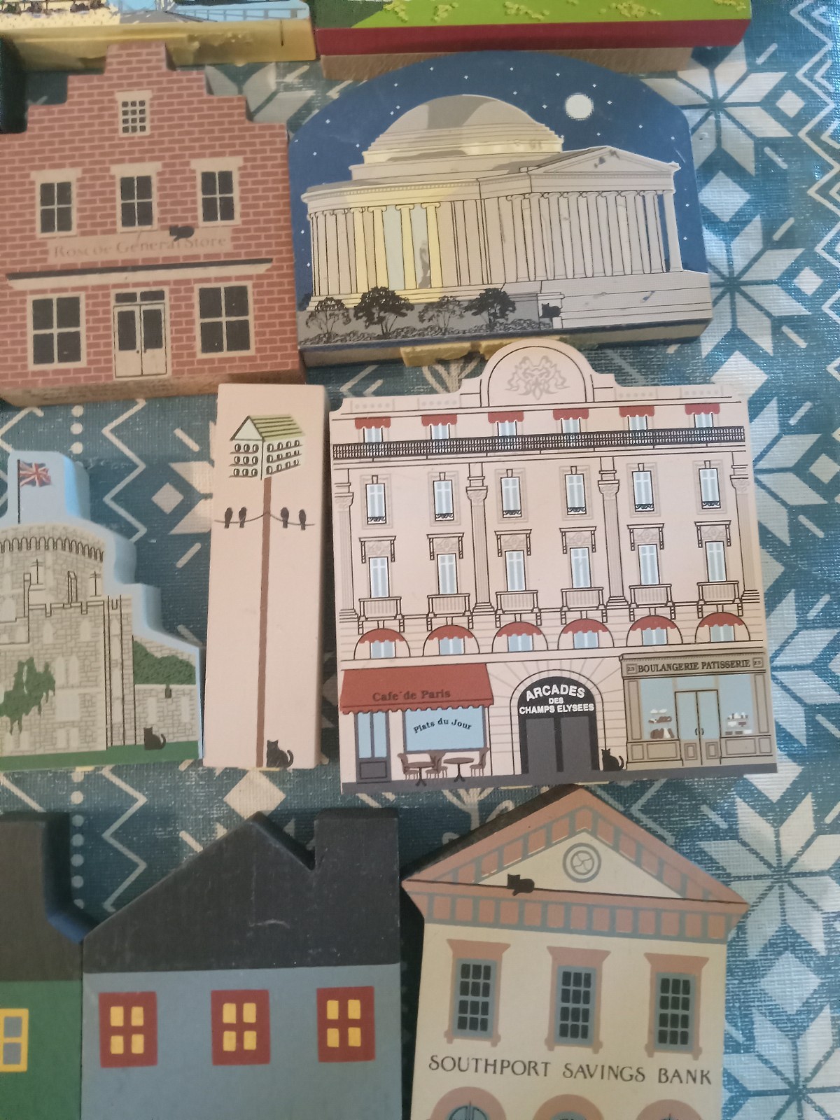 The Cats Meow Village Lot 23 Store Germany Shops Houses Vintage Some Wear