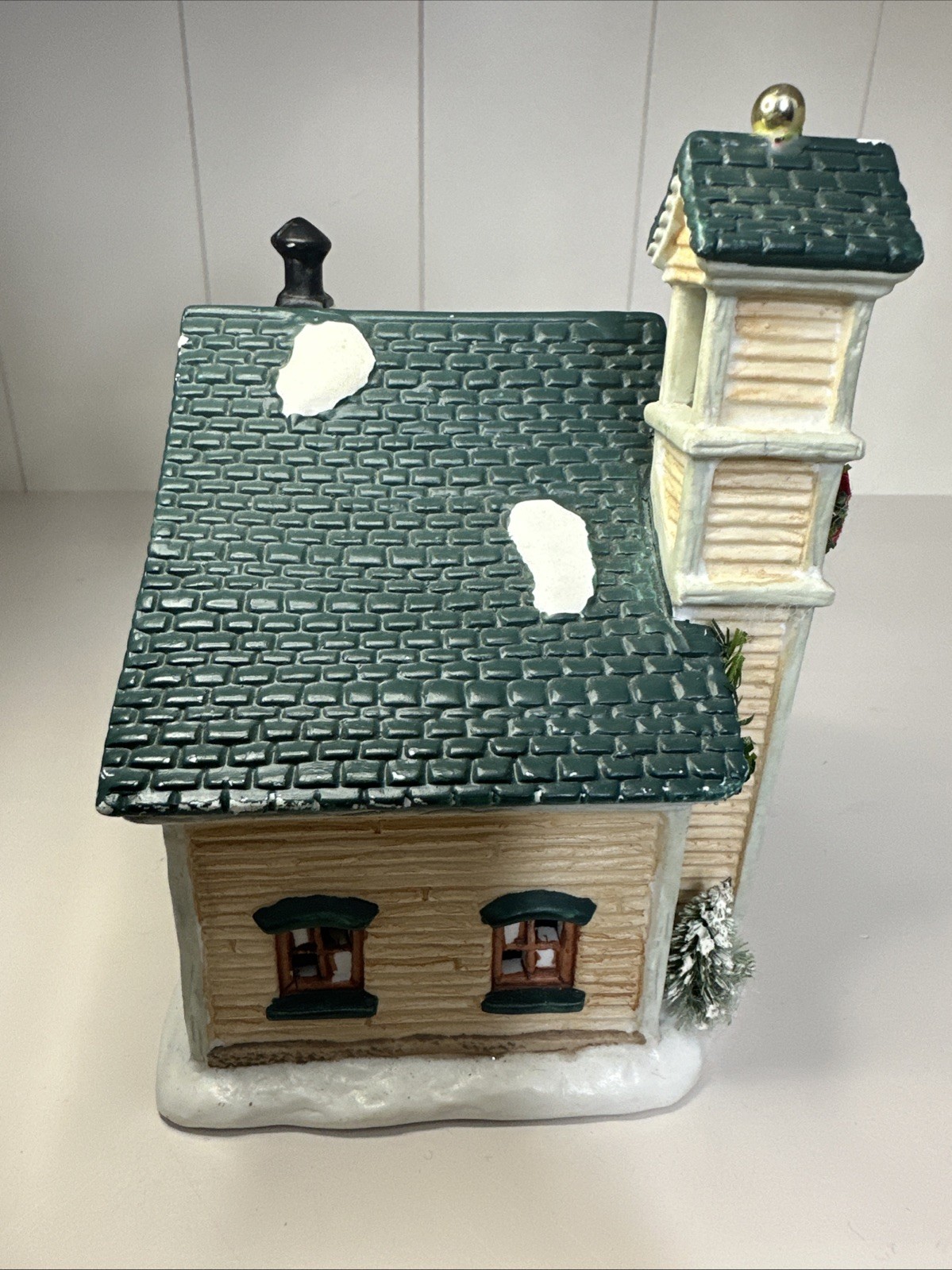 🎄Christmas Valley Seasonal Specialties The Bell Tower School No Light Vintage🎄