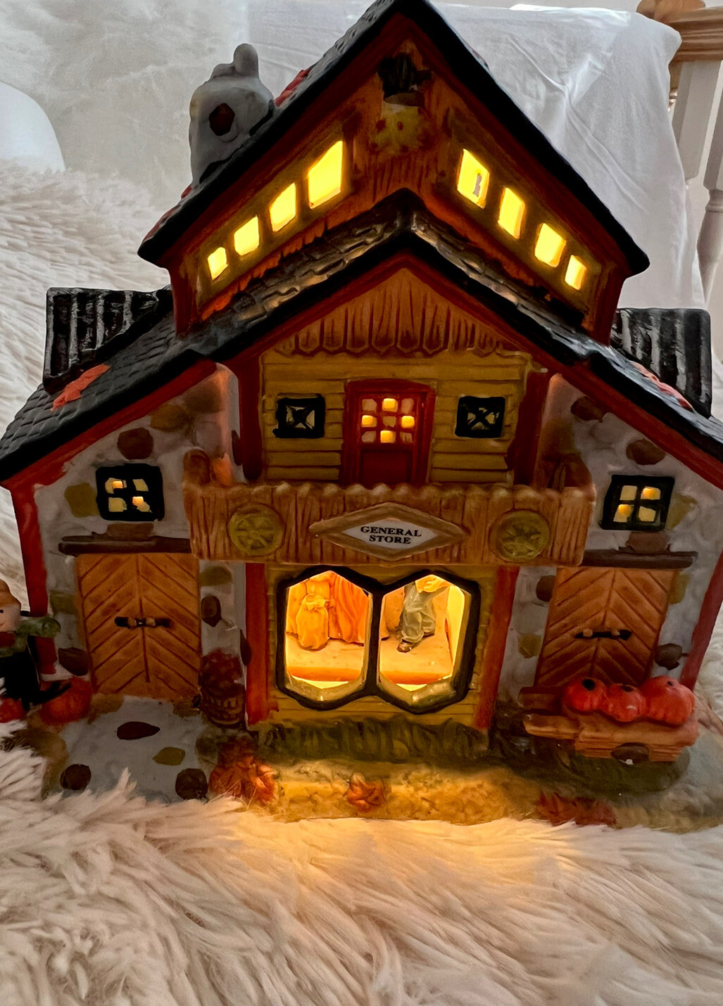 Haunted House Village Light Building 6 1/4 “ Spooky Halloween Tabletop Decor