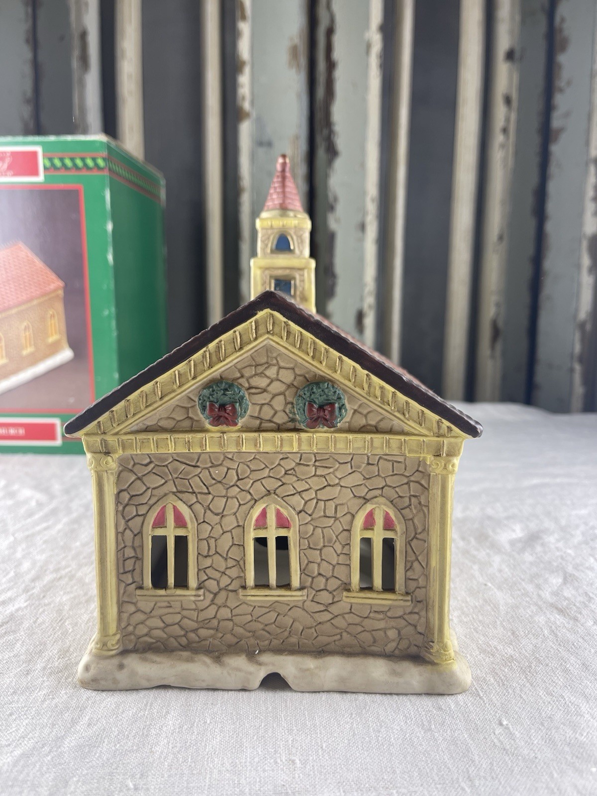 1993 House of Lloyd Christmas Around the World Porcelain Village Church