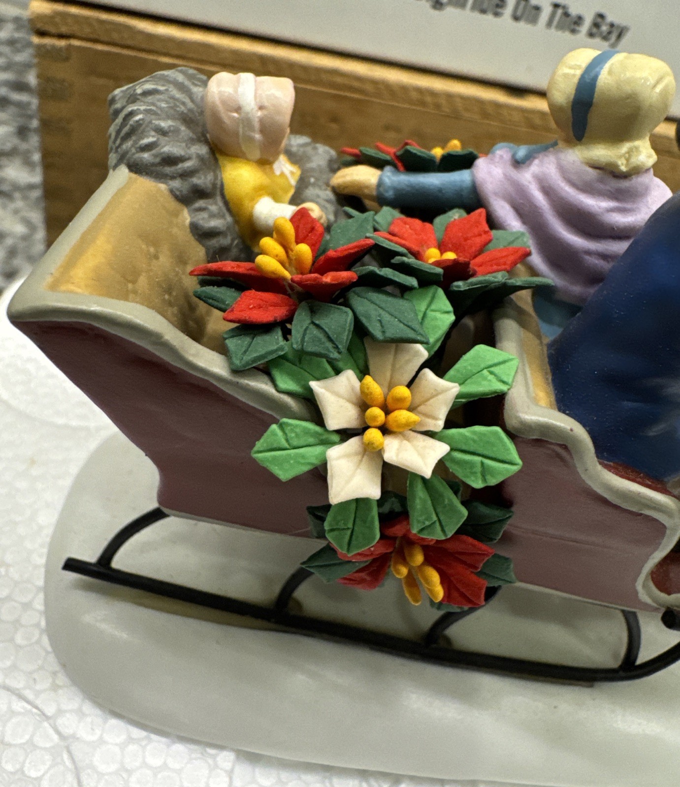 RARE SIGNED 2006 Department 56-Special Designs – Sleigh-RIDE on the Bay #06479
