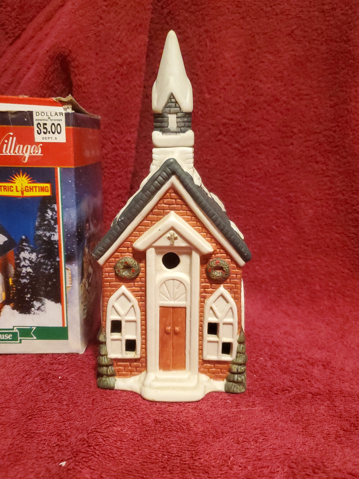 Winter Valley Village Hand Painted Ceramic Church House