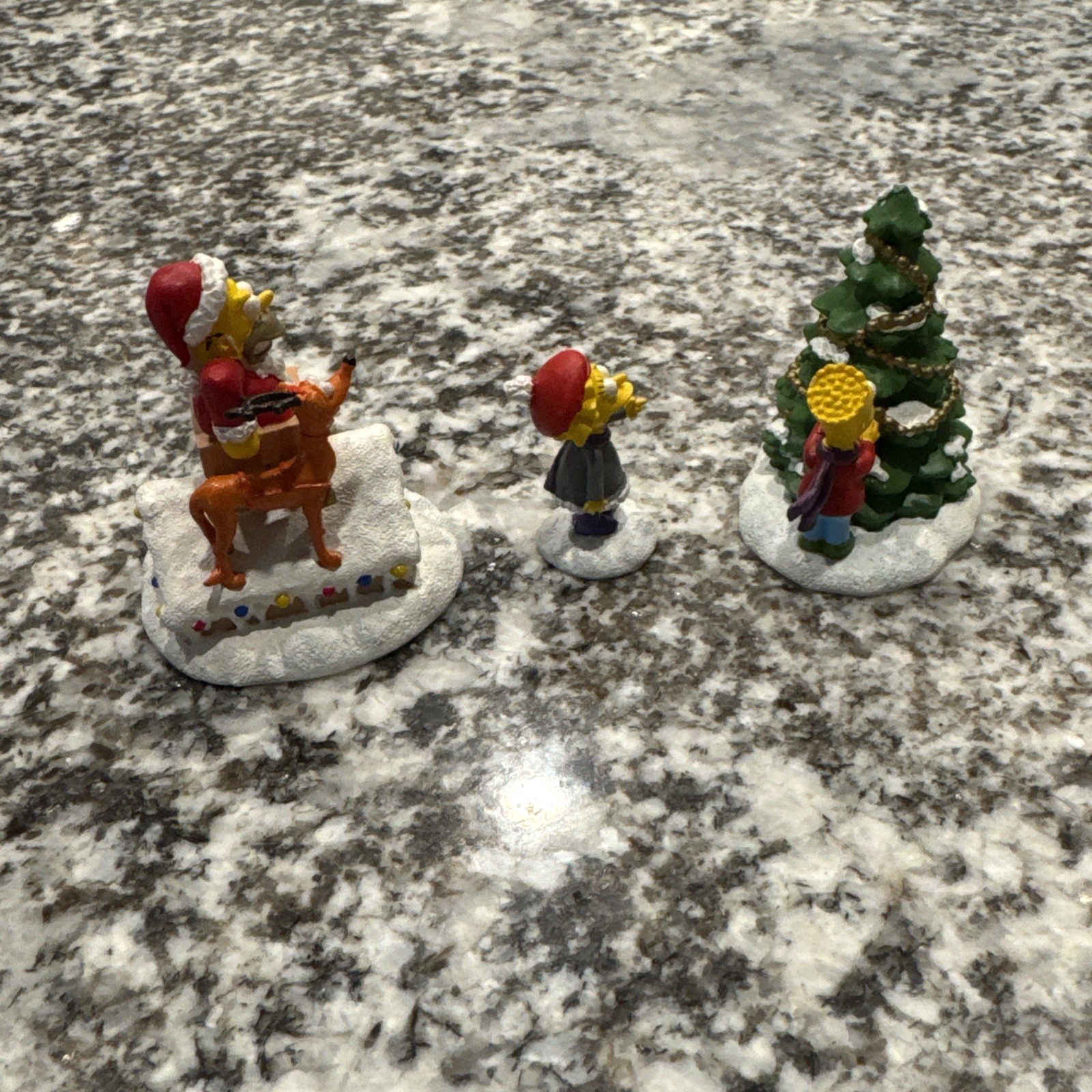 Hawthorne Simpsons Festive Friends Figures JOLLY GOOD TIME Lot Of 3 Figures Bart