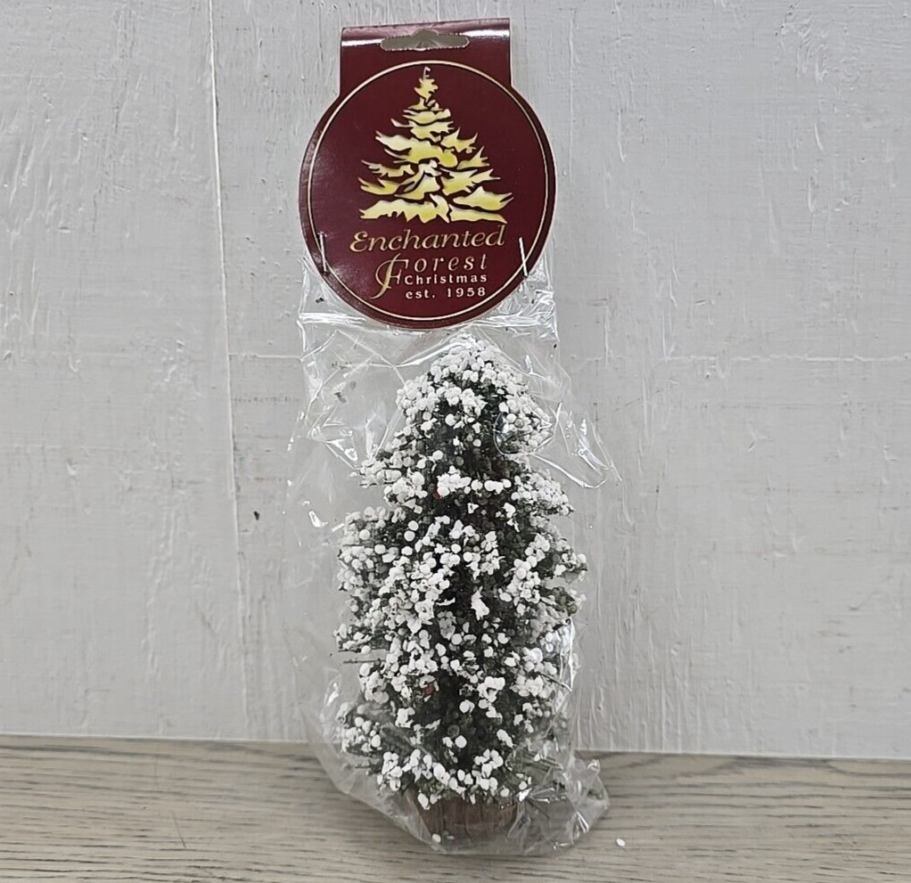 2004 Enchanted Forest 6″ Sisal Green Mini Tree # 289-3024 *NEW*