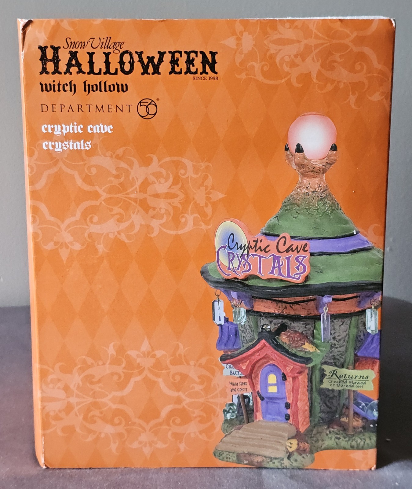 DEPT 56 Witch Hollow CRYPTIC CAVE CRYSTALS! Snow Village Halloween, Very cool