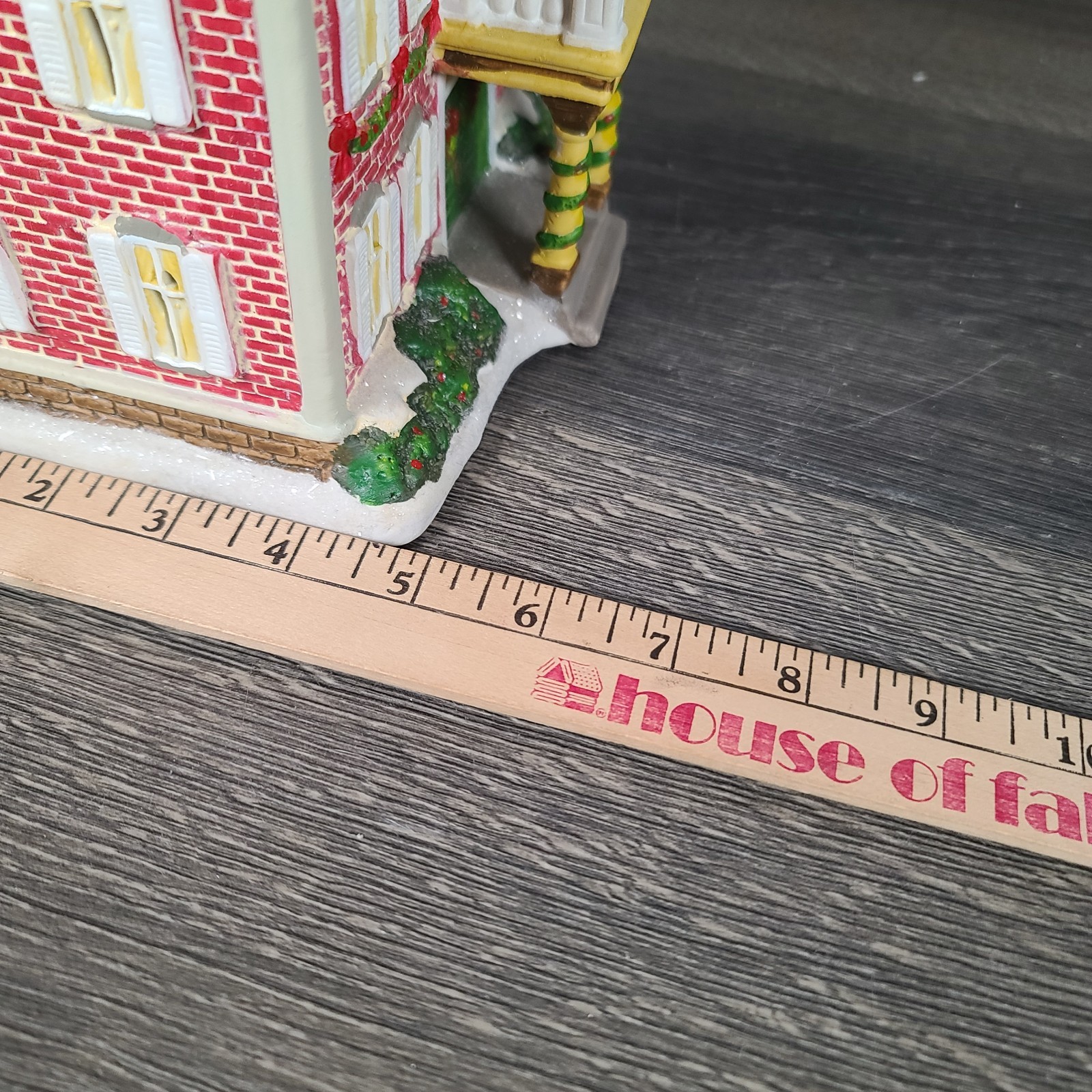 Holiday Inspirations Towne Series Lighted Red Brick House
