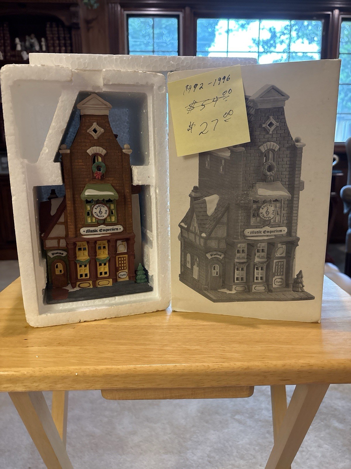Vintage Dept 56 Christmas in the City Music Emporium 1992 Building 55310