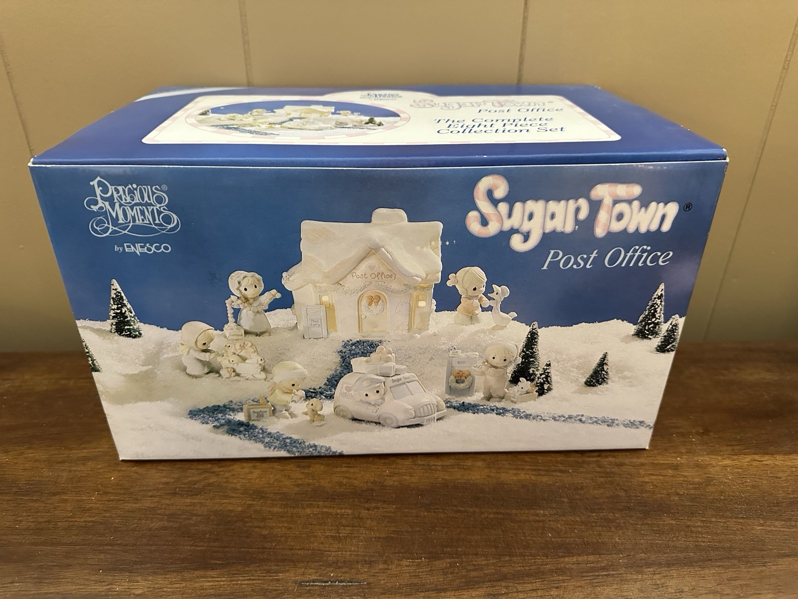 New Precious Moments Sugar Town Post Office Complete Set NEW IN THE BOX