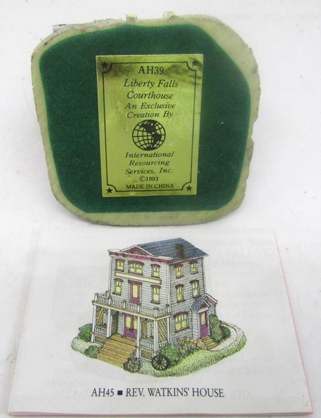 The Americana Collection 1993 Liberty Falls Courthouse AH39 Porcelain House 3″