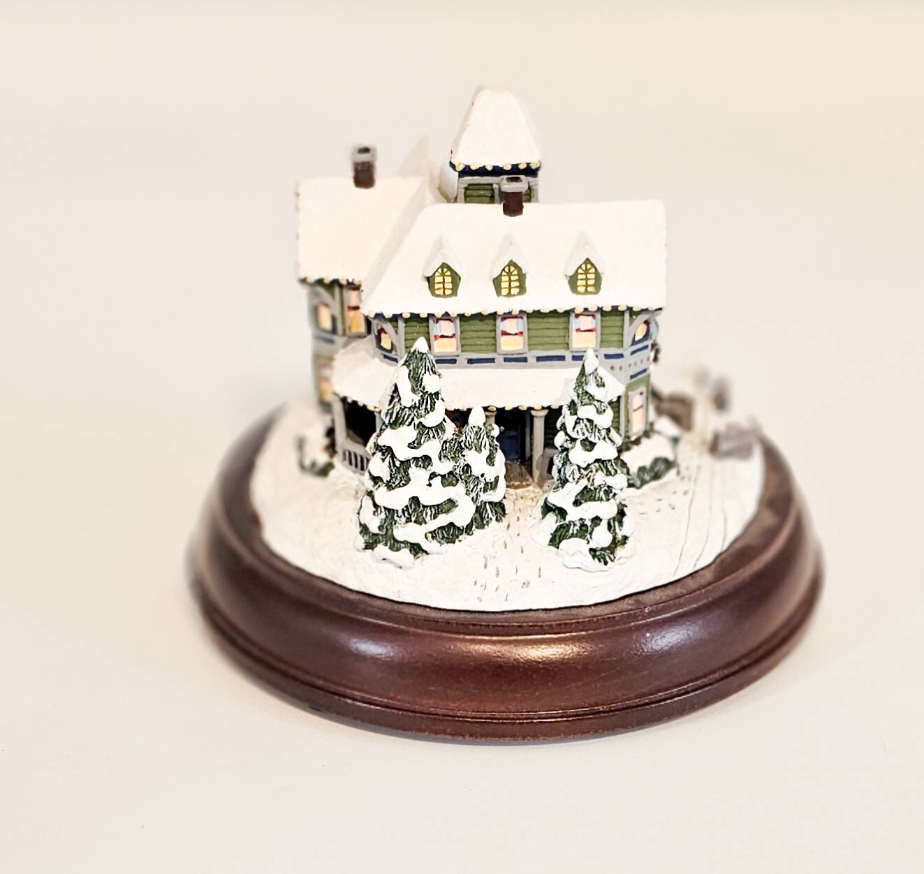 Hawthorne Village T Kinkade Victorian Lights Christmas Day ‘98 w BOX & BATTERIES