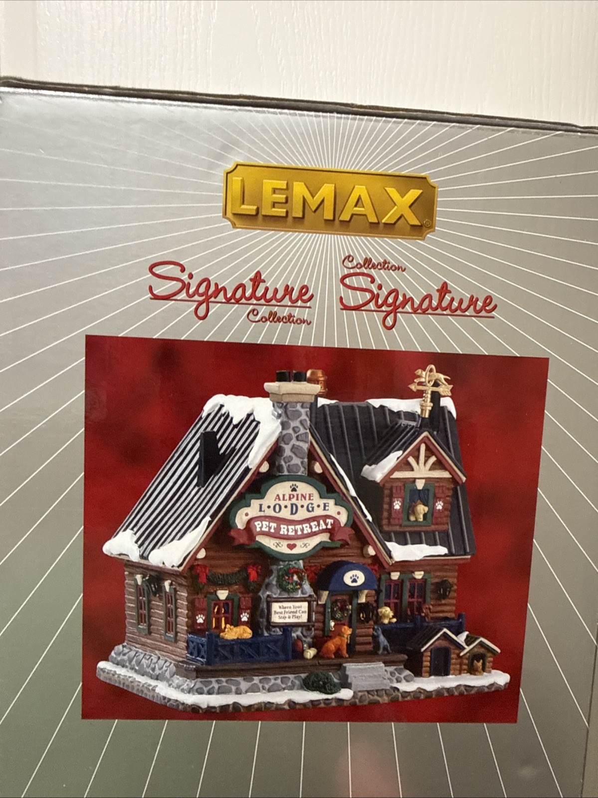 Lemax Signature Collection Alpine Lodge Pet Retreat Village 75255 2017 Read Flaw