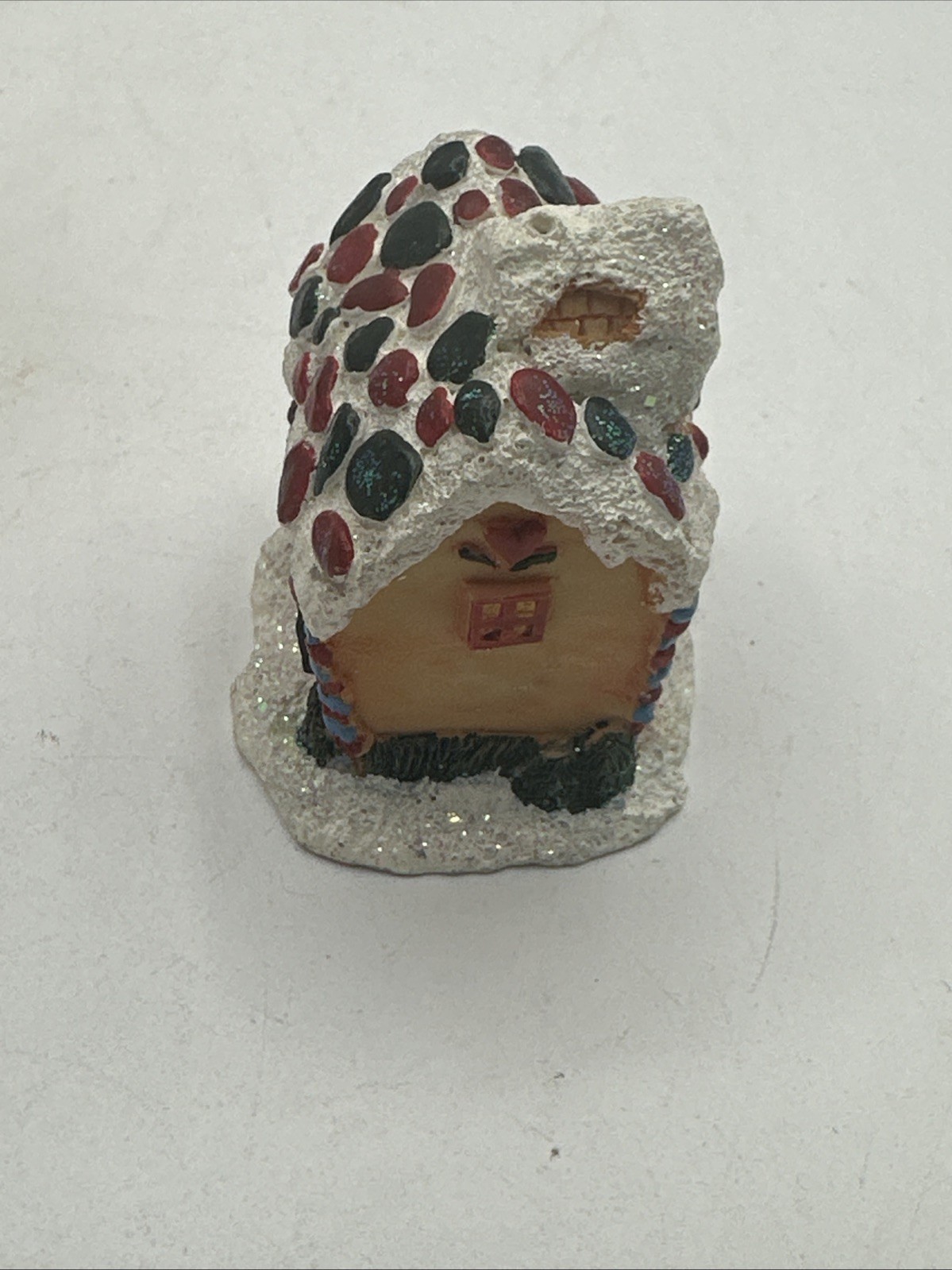 Lot 6 Mini Christmas Village Houses Buildings Ceramic 2”-2.5” Tall, Unbranded