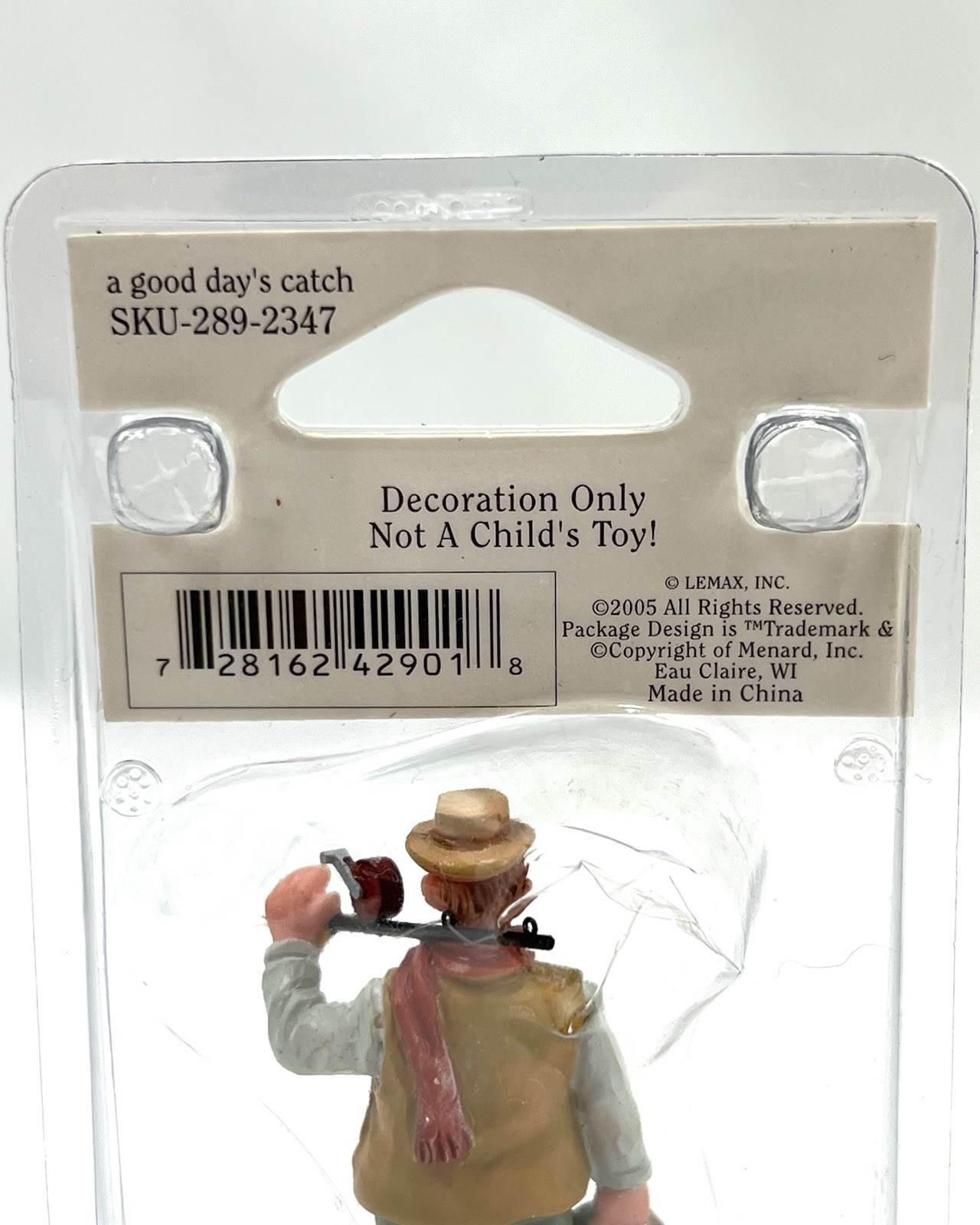 Lemax A Good Day’s Catch Fisherman Christmas Village Figurine with Fishing Pole