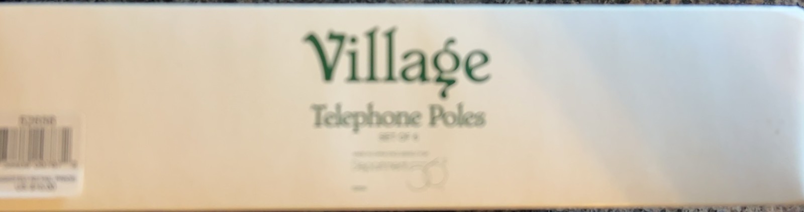 Department 56 telephone poles set of 6 original box retired in 2001