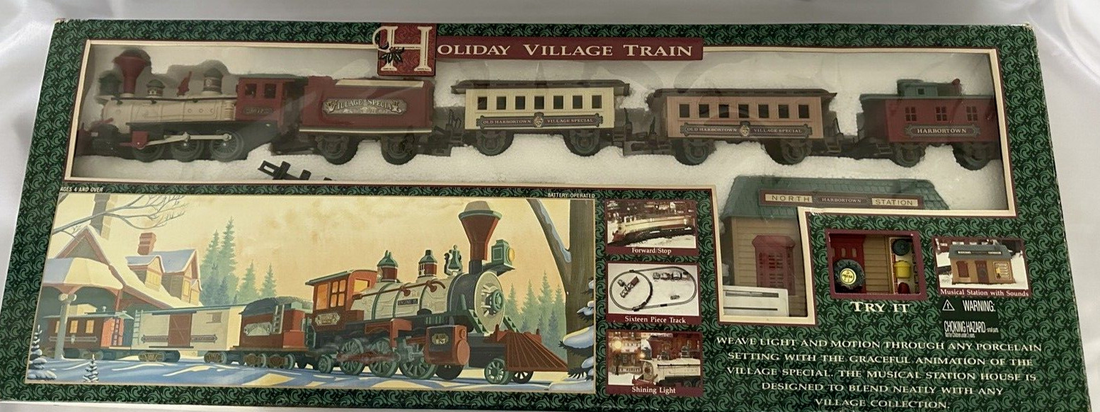 New Bright Holiday Village Battery-Operated Train No. 174