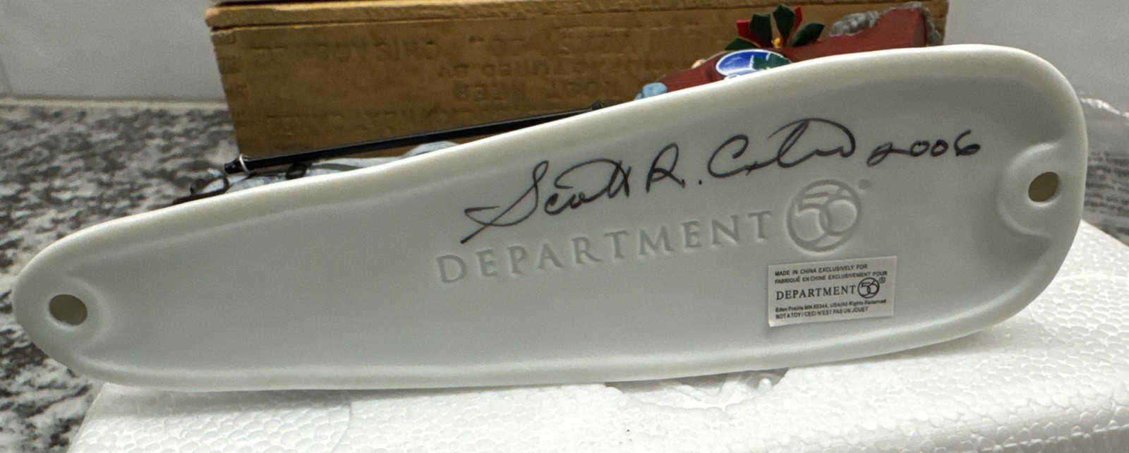 RARE SIGNED 2006 Department 56-Special Designs – Sleigh-RIDE on the Bay #06479