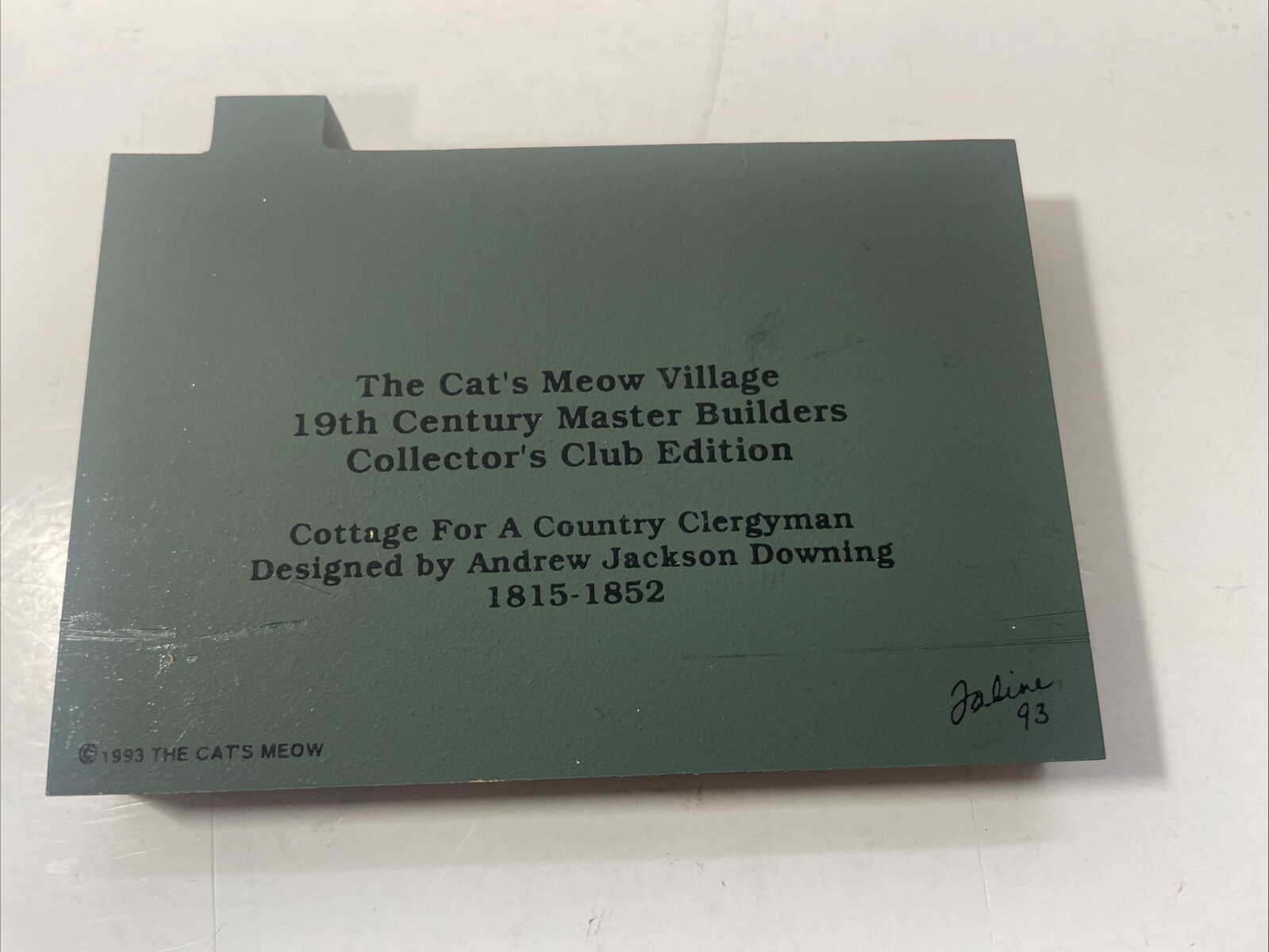 Lot 9 Cats Meow Wooden Village Pieces Collectors Club Edition Series Convention