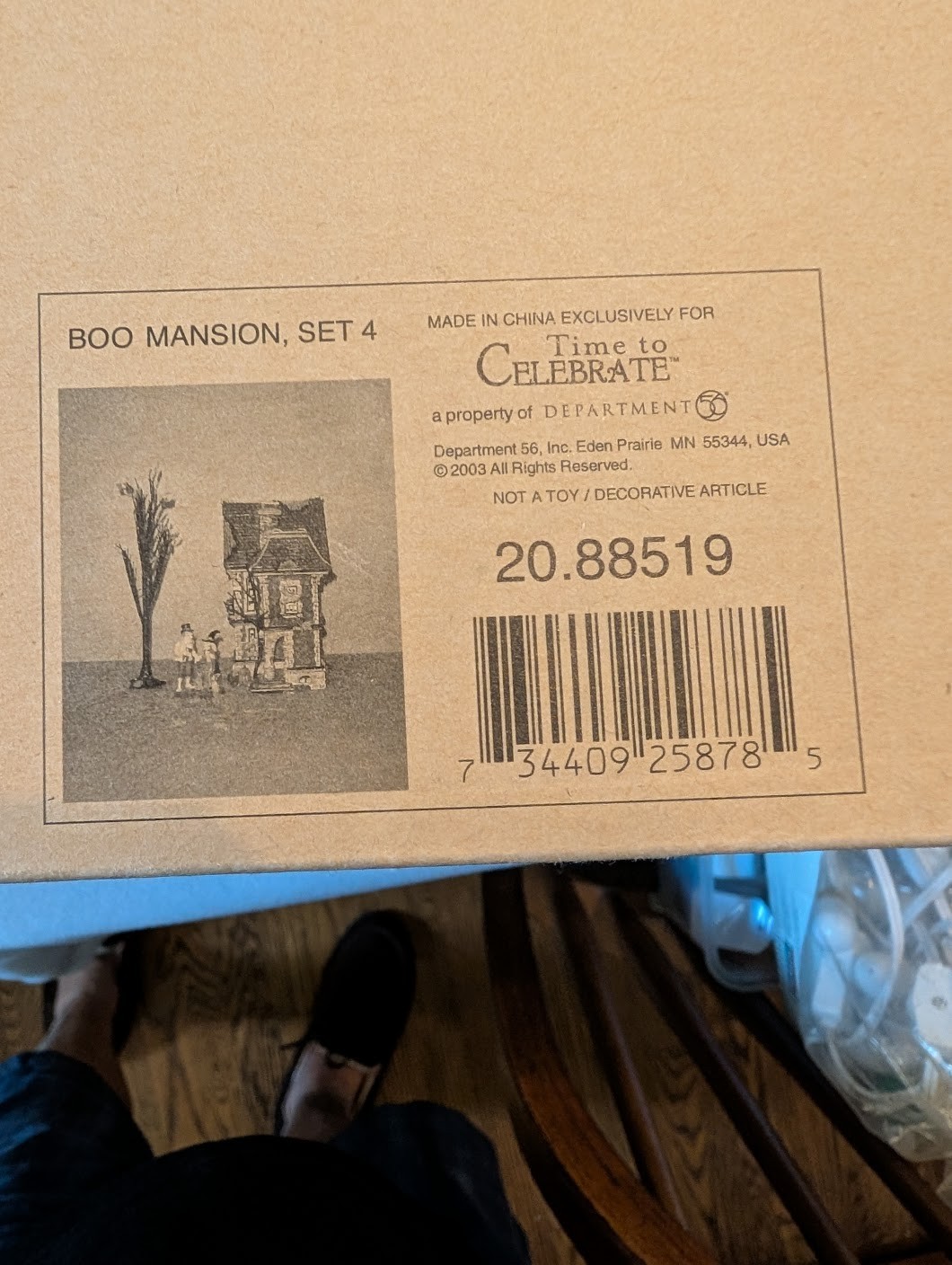 Dept 56 Halloween -Boo Mansion set of 4 from the Time to Celebrate Collection