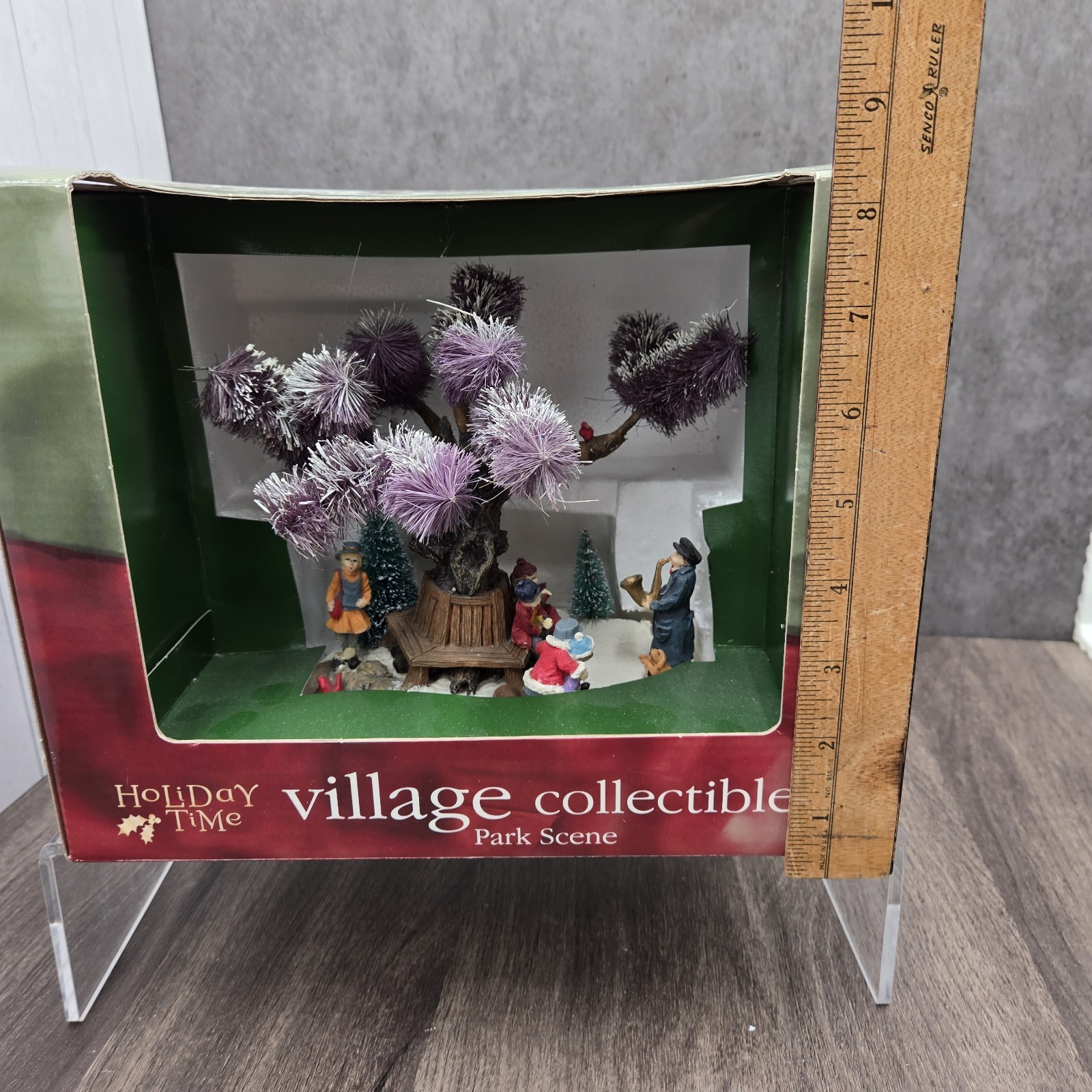 Holiday Time Village Collectibles Park Scene Christmas Village Display Set