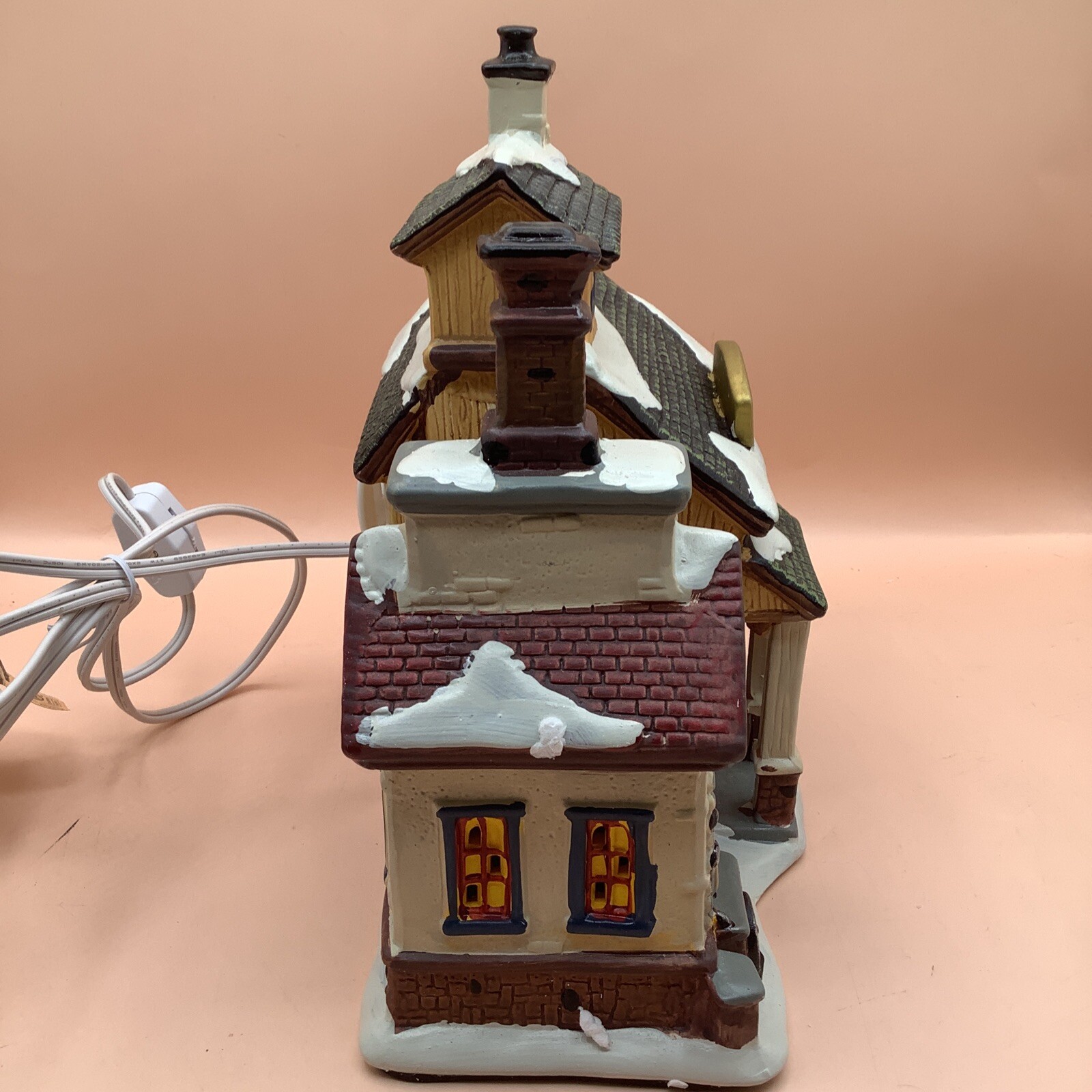 Holiday Time Blacksmith Shop Light Up Village Collectible Decor Piece