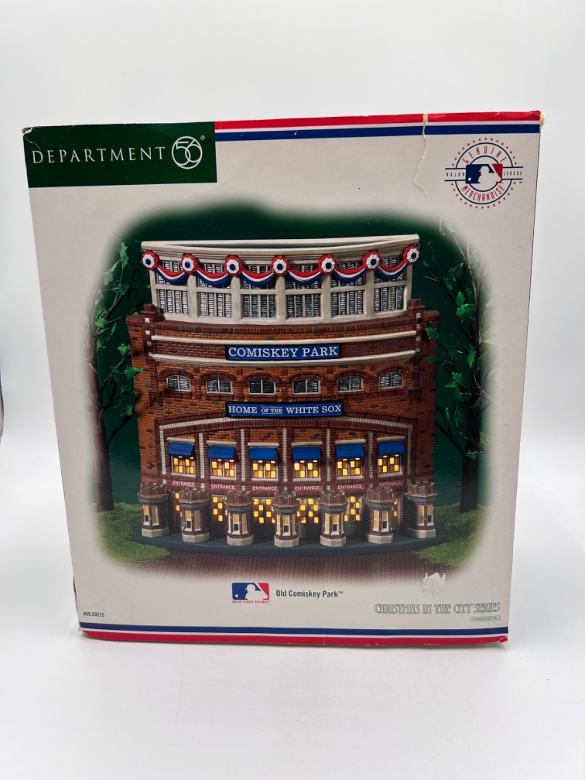 Dept 56 Old Comiskey Park White Sox Christmas In The City 56.59215 w/ Box