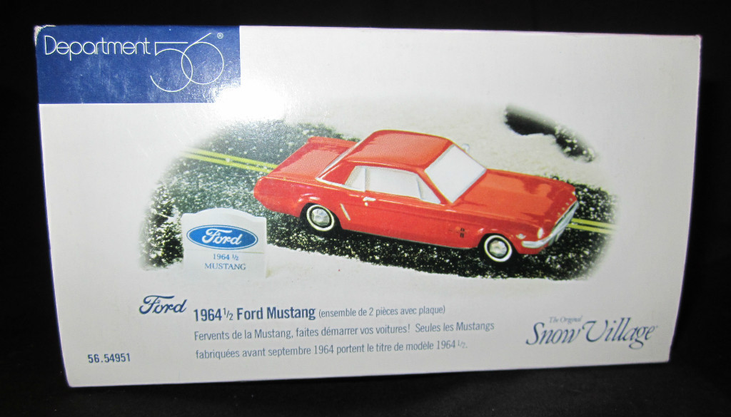Department Dept Dept. 56 1964 1/2 Ford Red Mustang The Original Snow Village