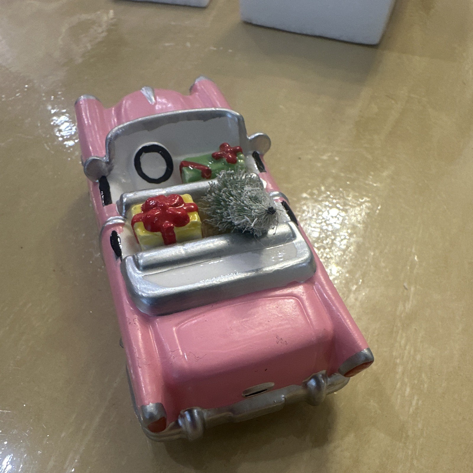 Department 56 Snow Village “Christmas Cadillac” Hand Painted Boxed