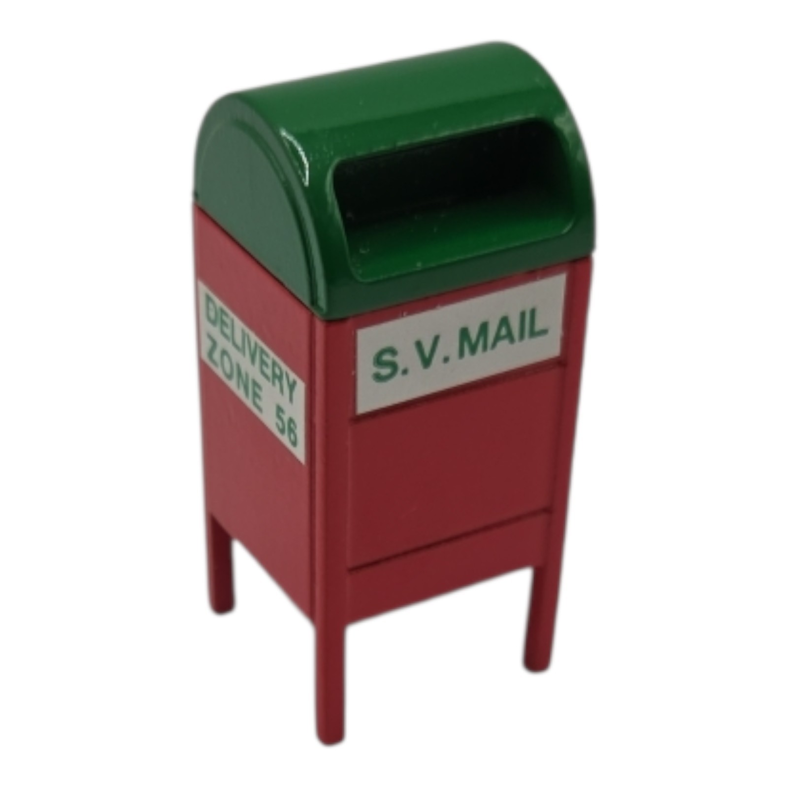 Dept 56 Original Snow Village Hand painted Metal Accessory Mail Box 5198-5