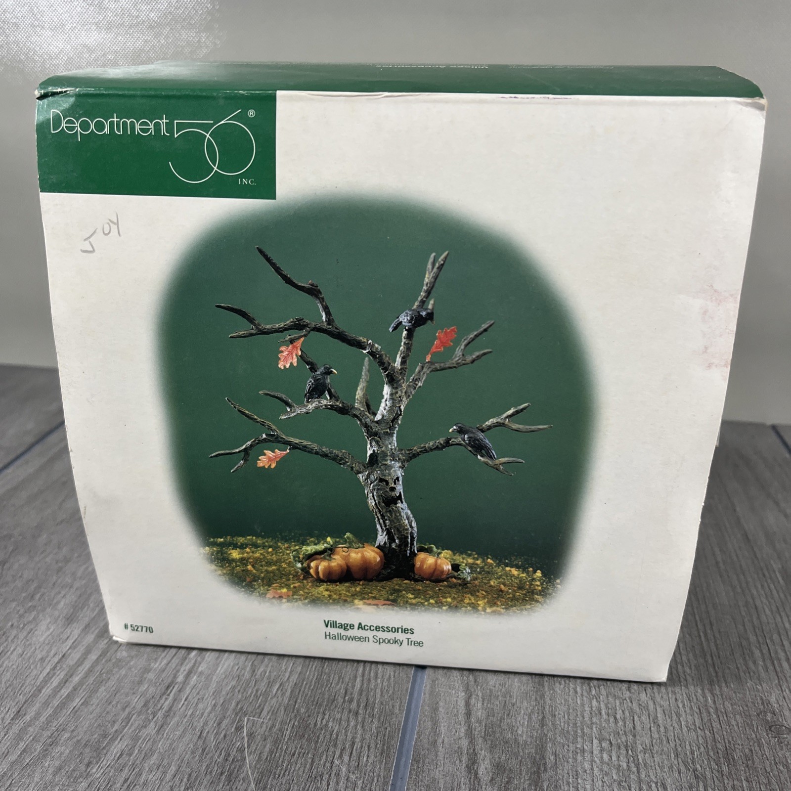 Dept 56 Halloween Spooky Tree #52770 Leaves Pumpkin Crow Accessory NEW