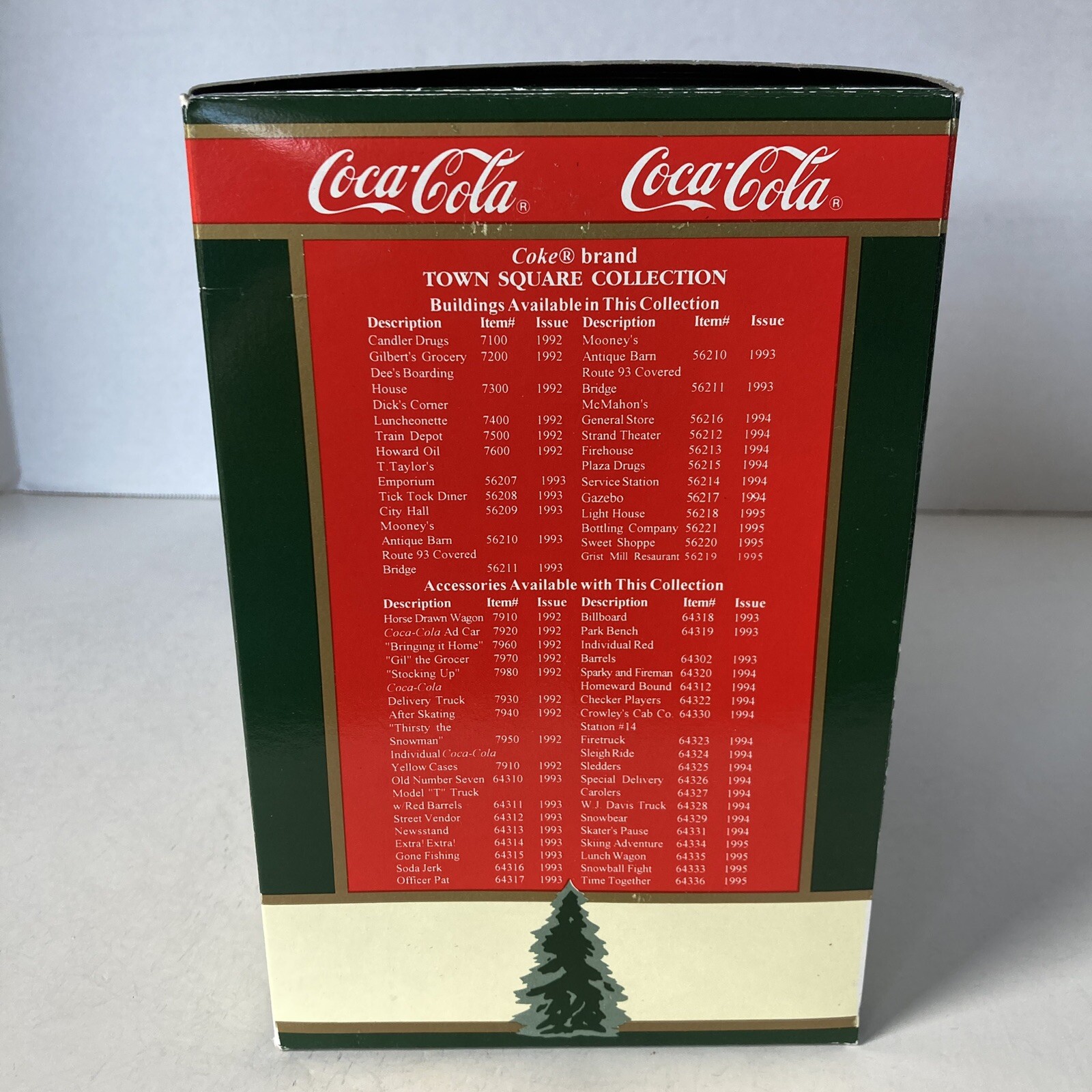 Coca-Cola 1995 Town Square Collection Christmas Village Lighted Bottling Company