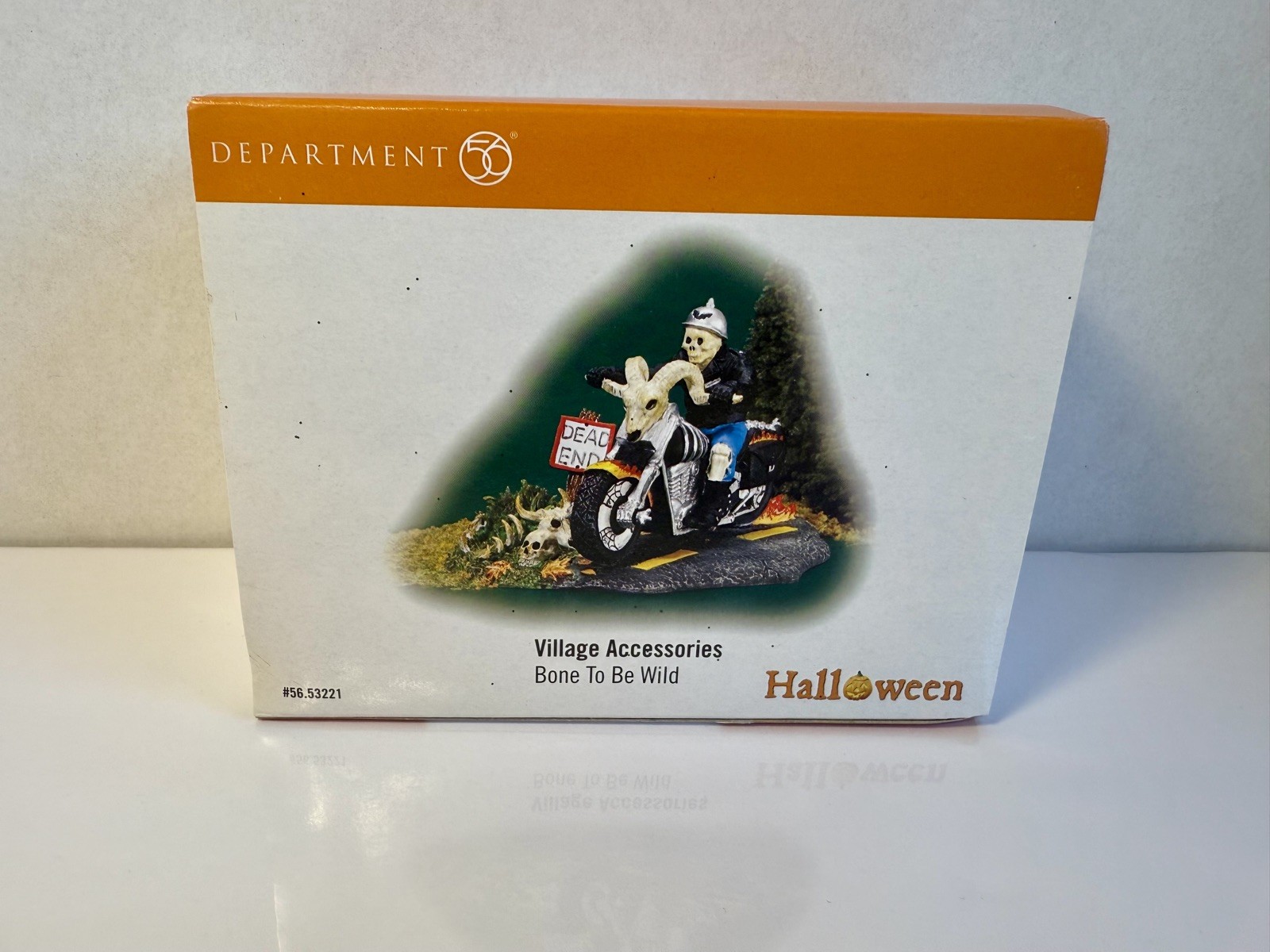 Dept 56 Halloween Village Bone To Be Wild 56.53221 Department 56 Motorcycle 2005
