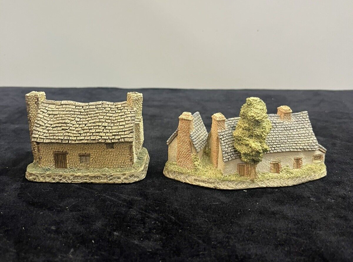David Winter Cottages Lot Of 4: Yeoman’s Farm, Blackfriars, Craftsman, Miners