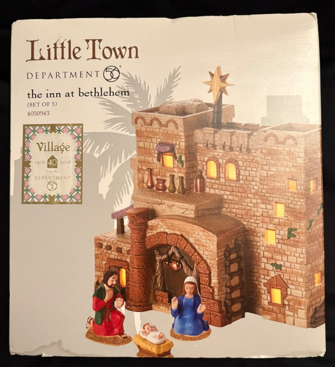 Department 56 – Little Town – The Inn At Bethlehem – Nativity Scene – NIB