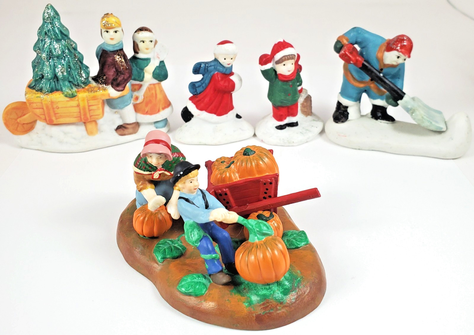 Christmas Town People & Accessories-58pc Mixed Lot -Lemax~Dept 56~O’Well~Other