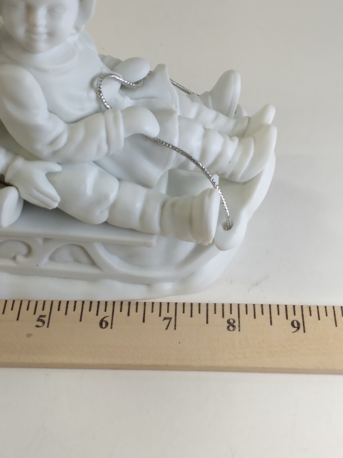 Dept 56 Christmas Winter Silhouette Sledding In The Snow White Figurine 78492