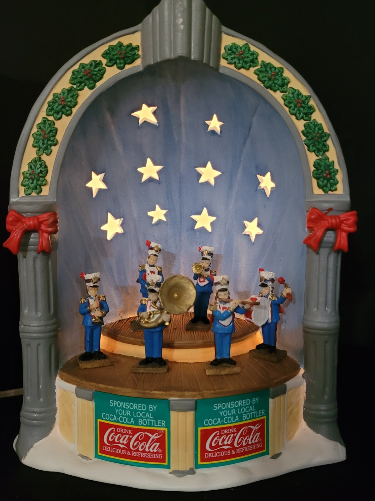 Coca-Cola Brand Town Square Bandstand Musical Lighted