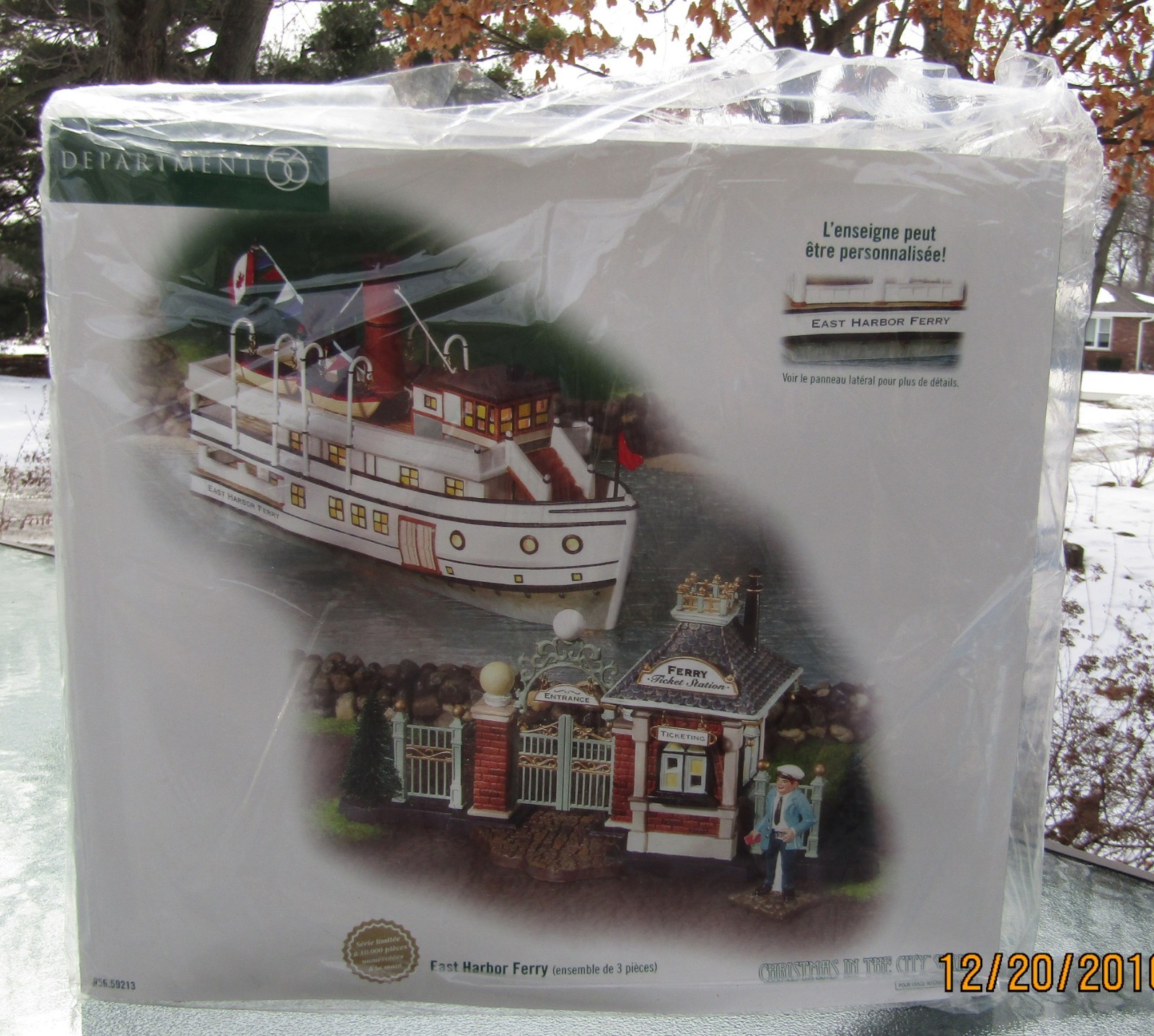 2003 Department 56 Christmas IOn The City #56.59213 EAST HARBOR FERRY SEALED nos