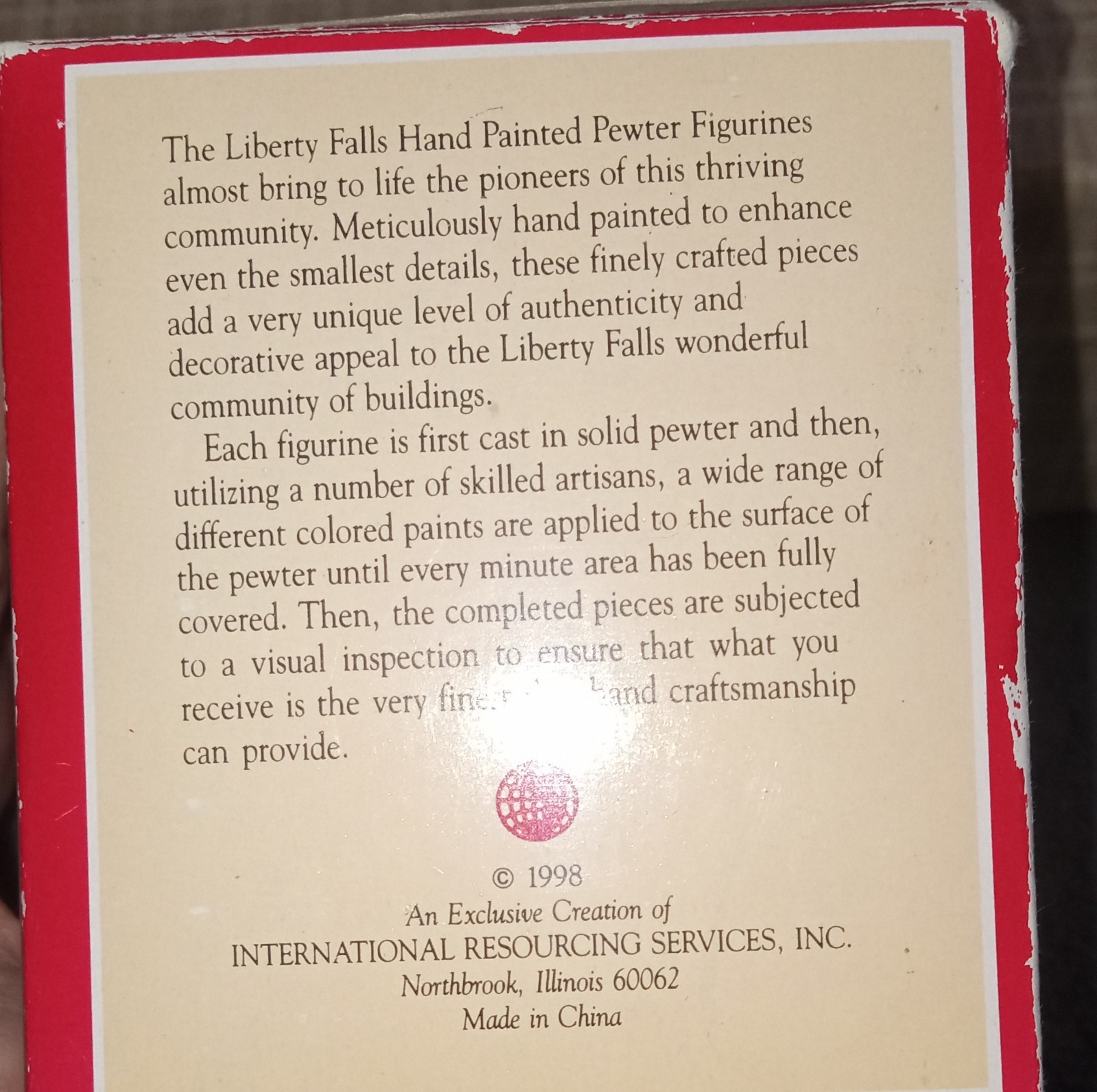 Liberty Falls Dawson’s Livery & Feed Stable 1998 Pewter Hand Painted Gold Rush